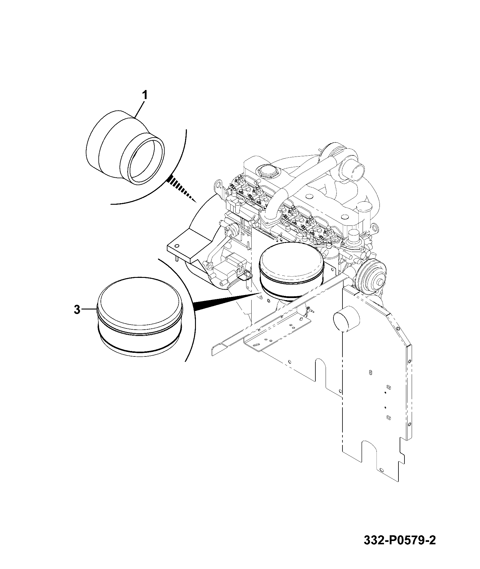 Шланг 332/P2042 JCB