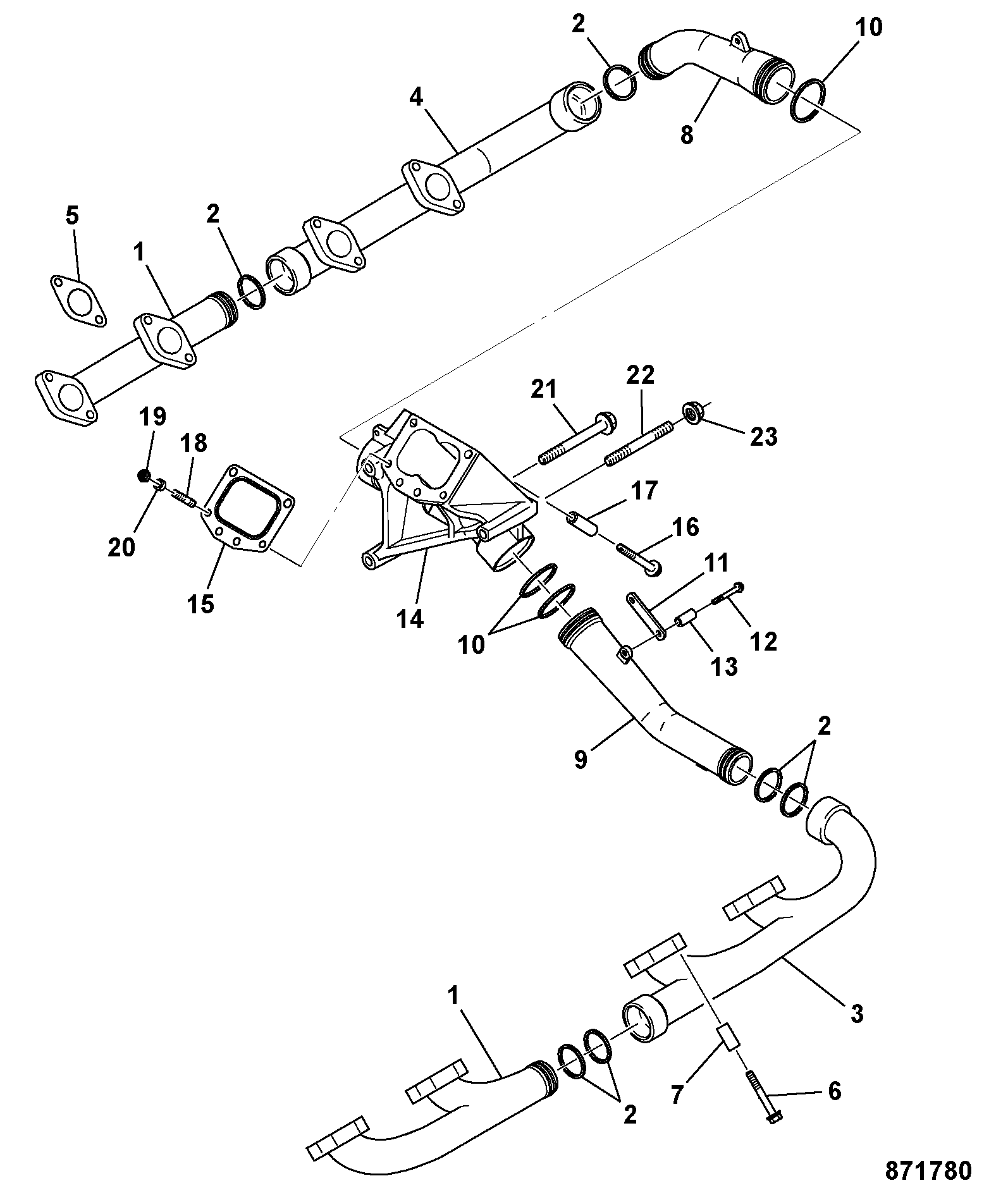 Труба SC1520702 JCB