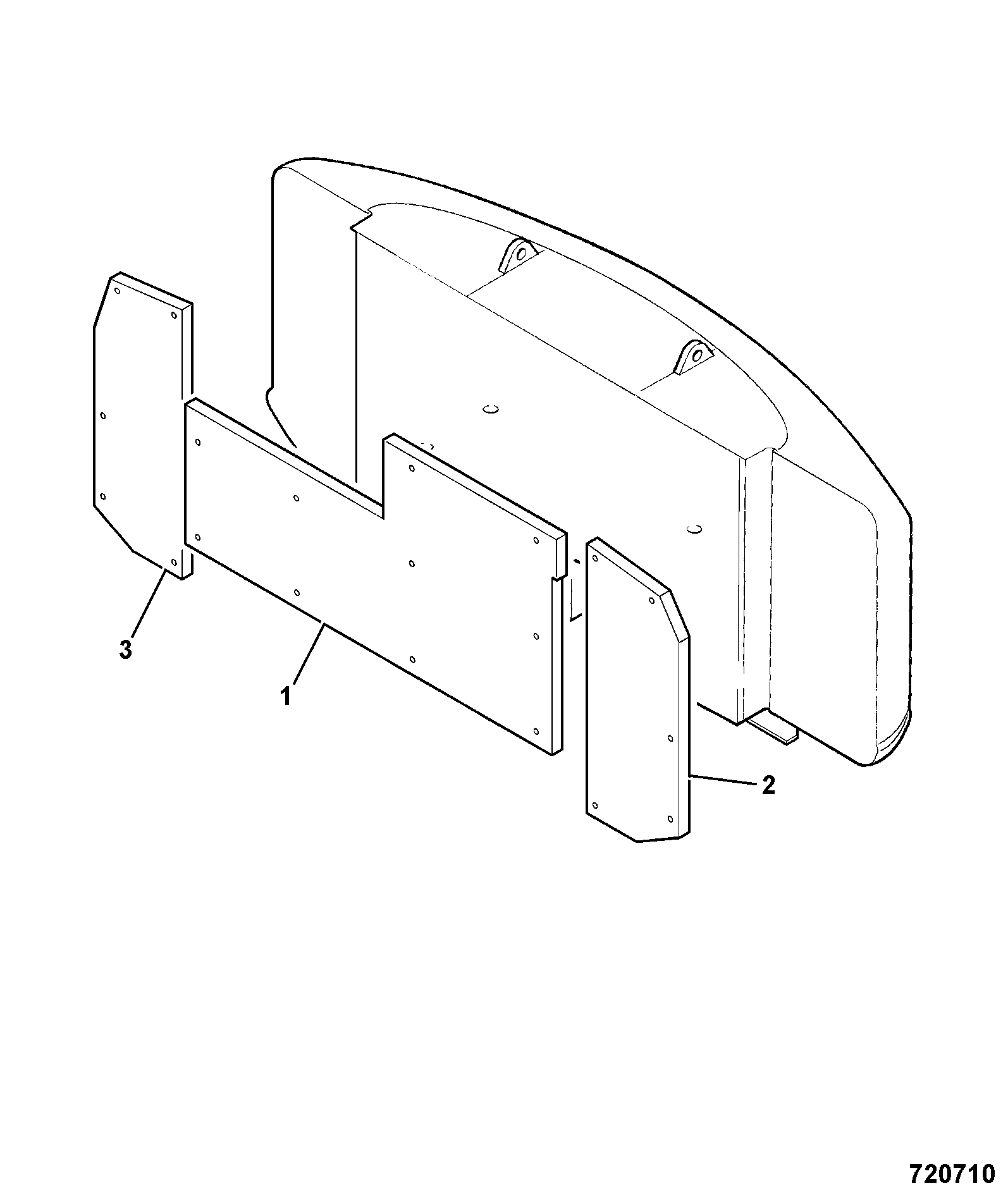 панель 331/33079 JCB