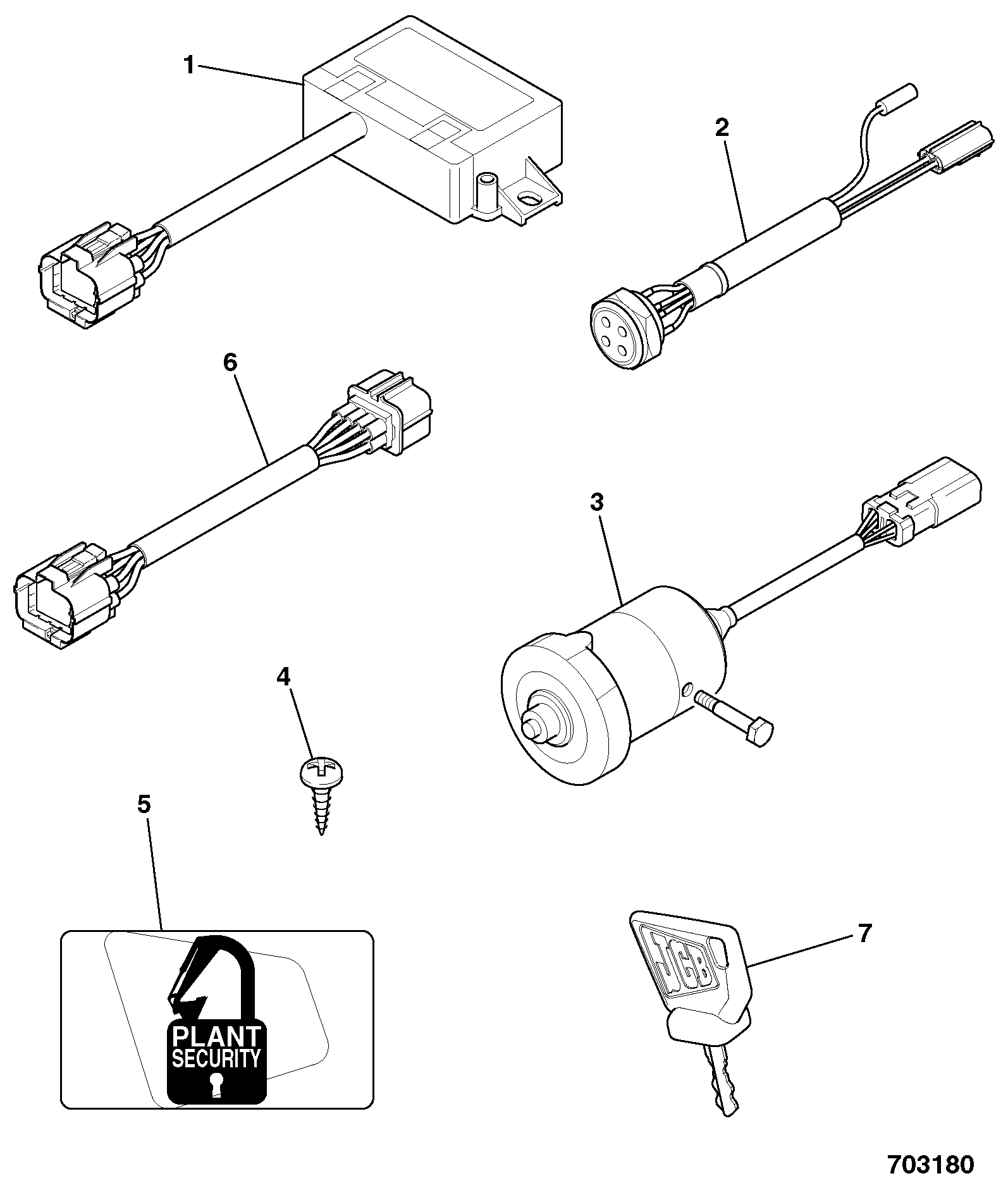 Наклейка 817/18933 JCB