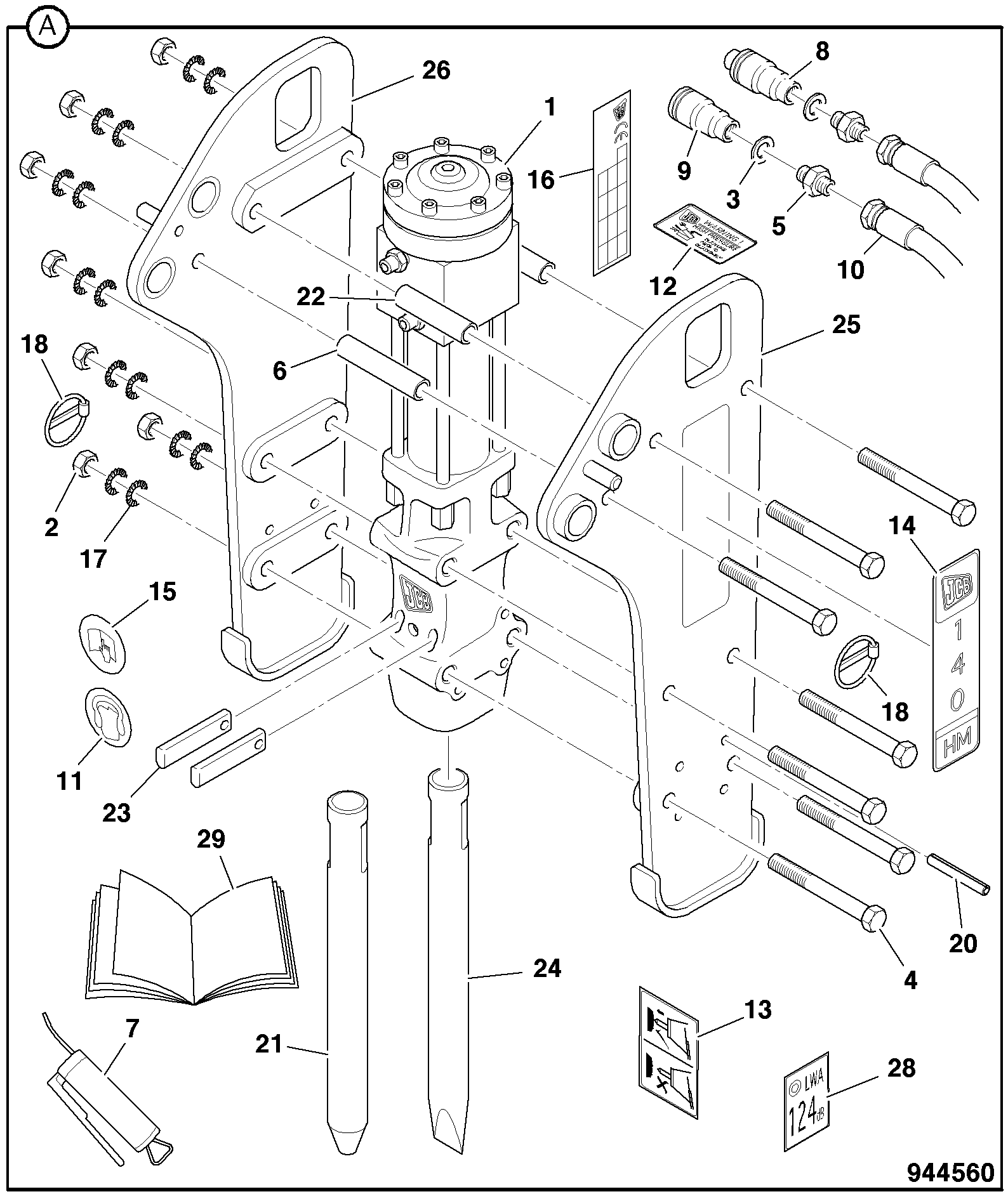 Пластина 335/09798 JCB