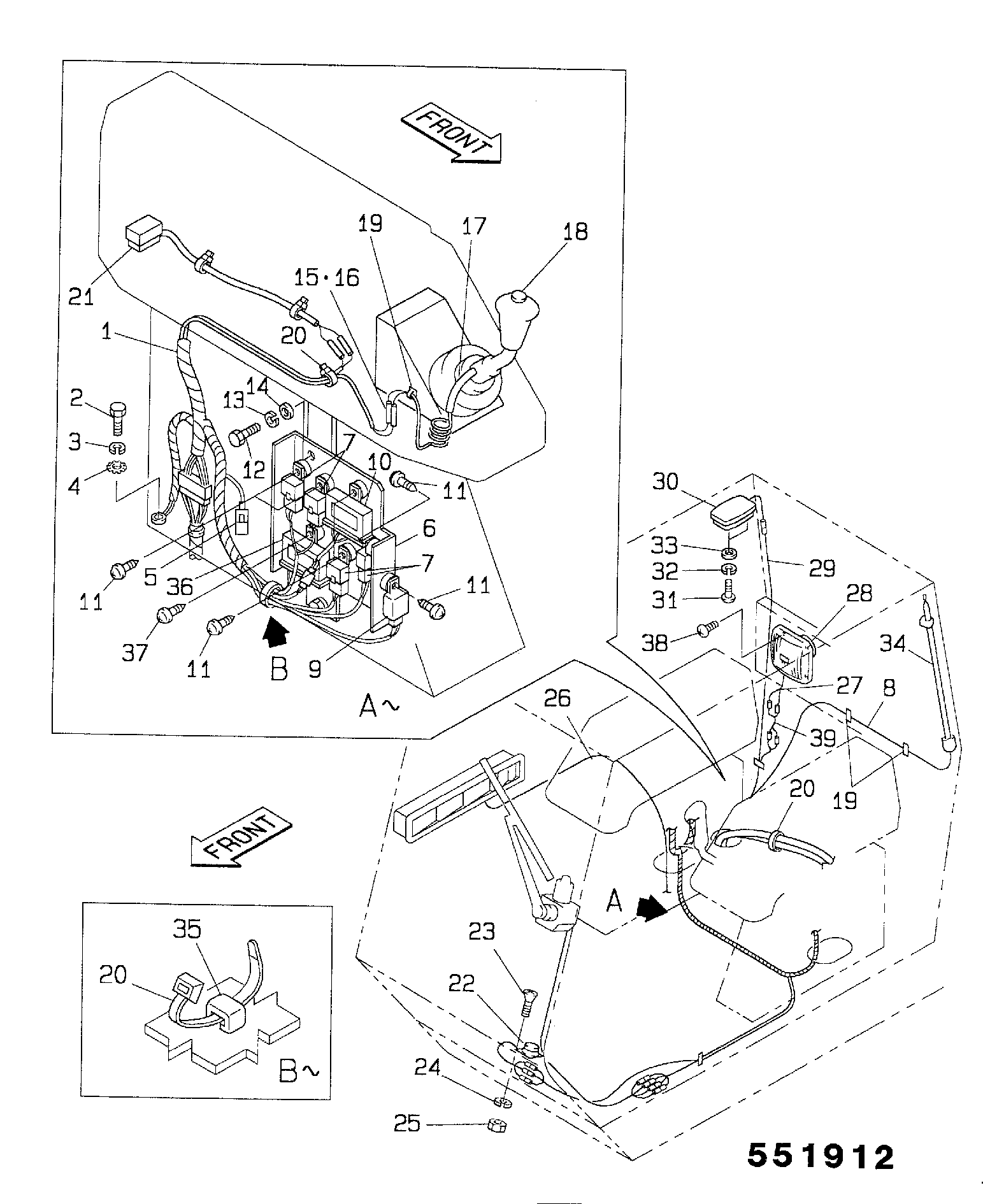 Реле KRR0700 JCB