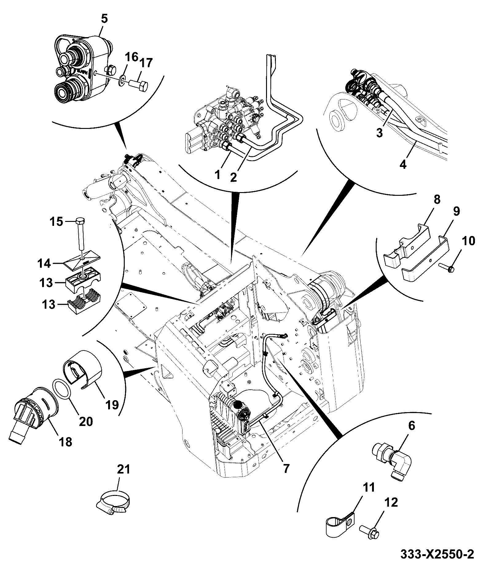 Шланг 333/X0411 JCB