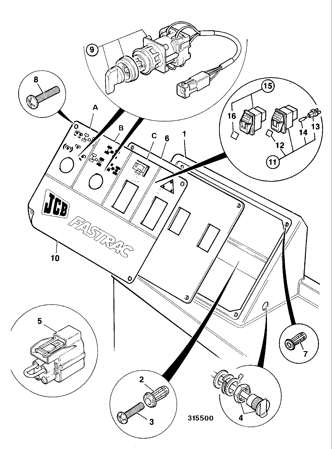 Наклейка 817/03957 JCB