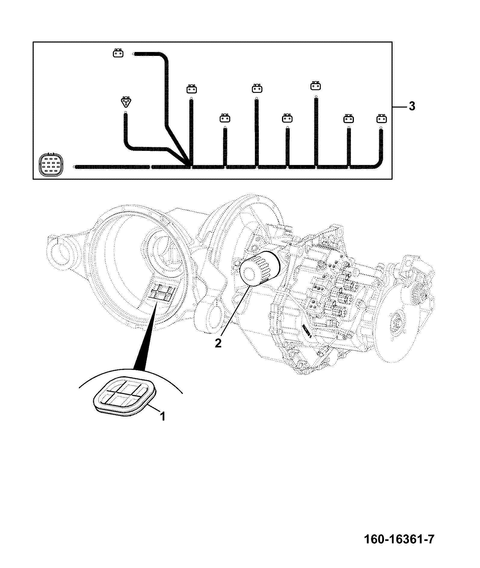 Жгут проводов 721/C6490 JCB
