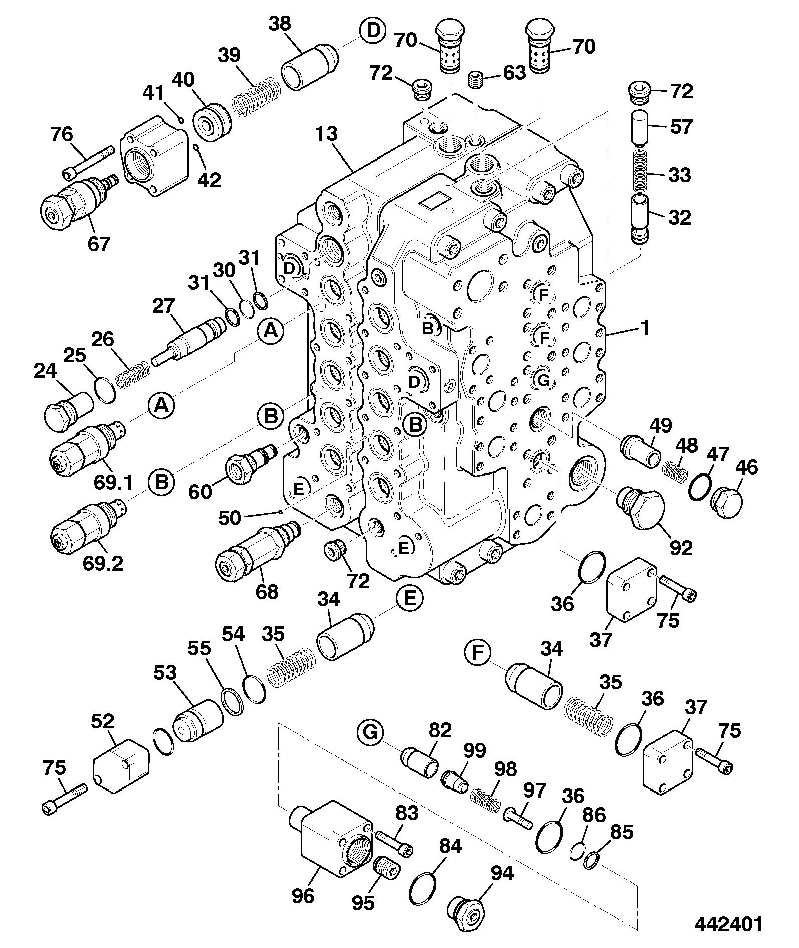 Клапан 25/221796 JCB