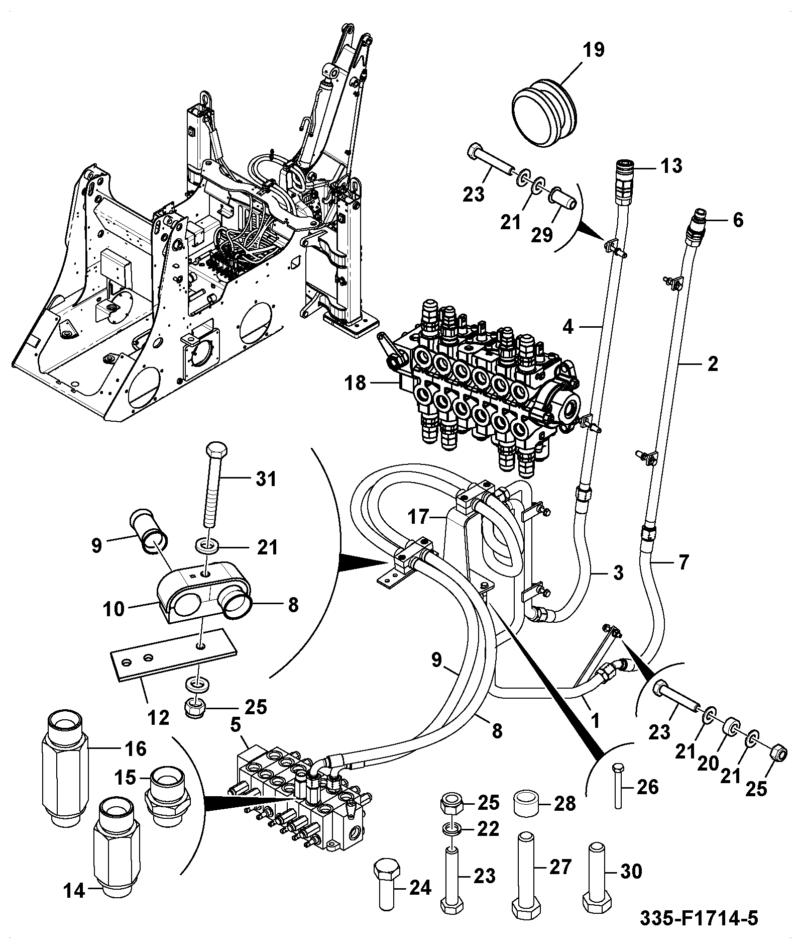 Шланг 335/D6427 JCB