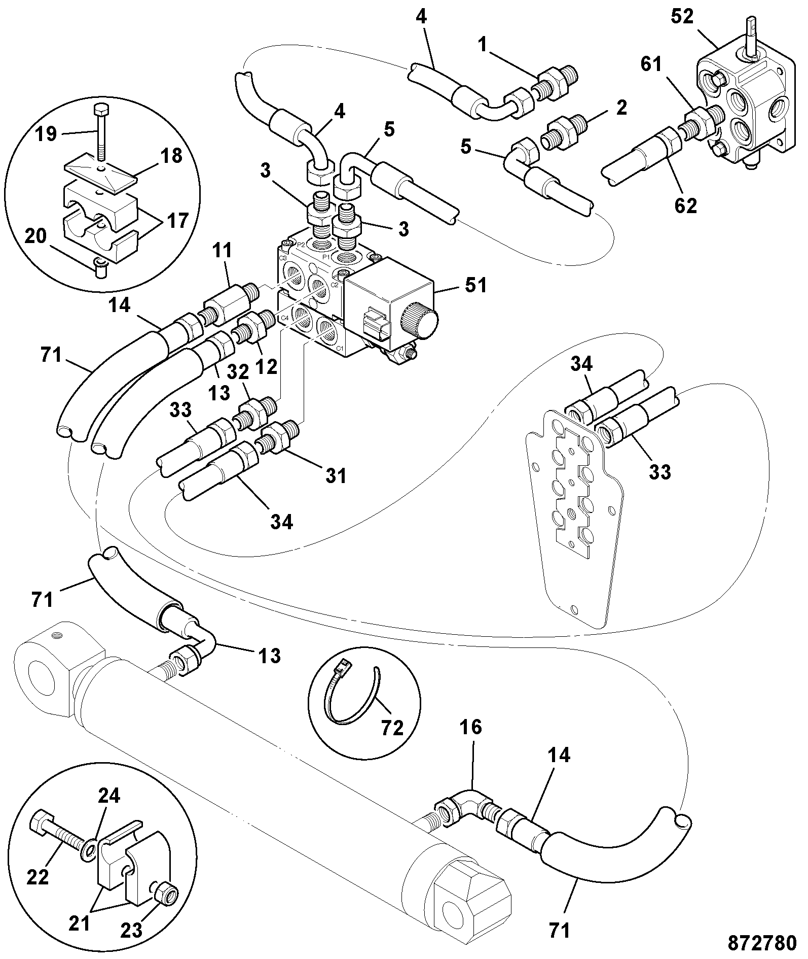 Шланг 33AP/AA058 JCB