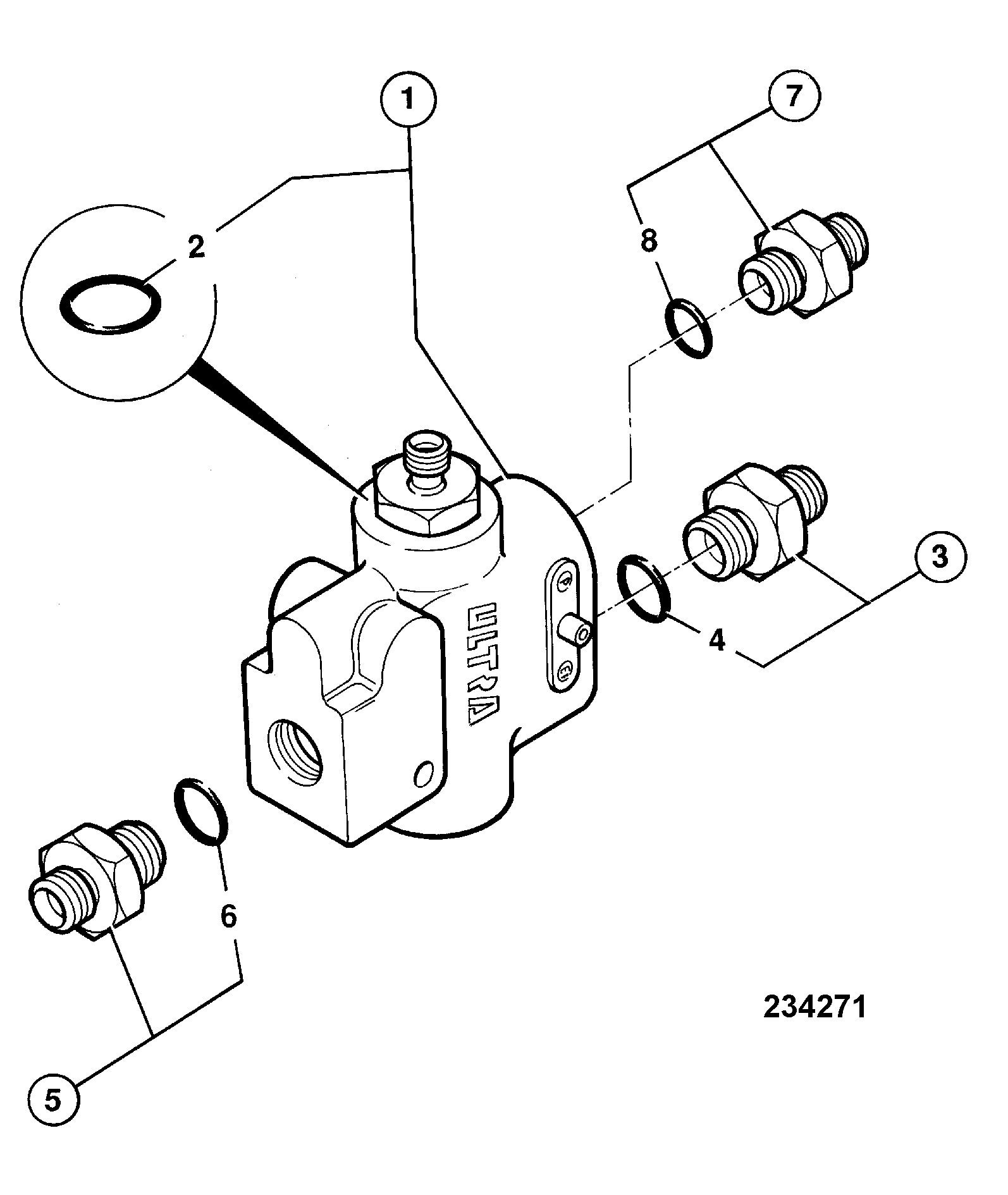 Переходник 816/27035 JCB