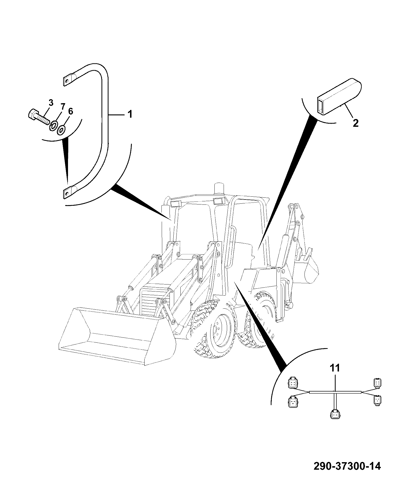 Направляющая 274/00989 JCB