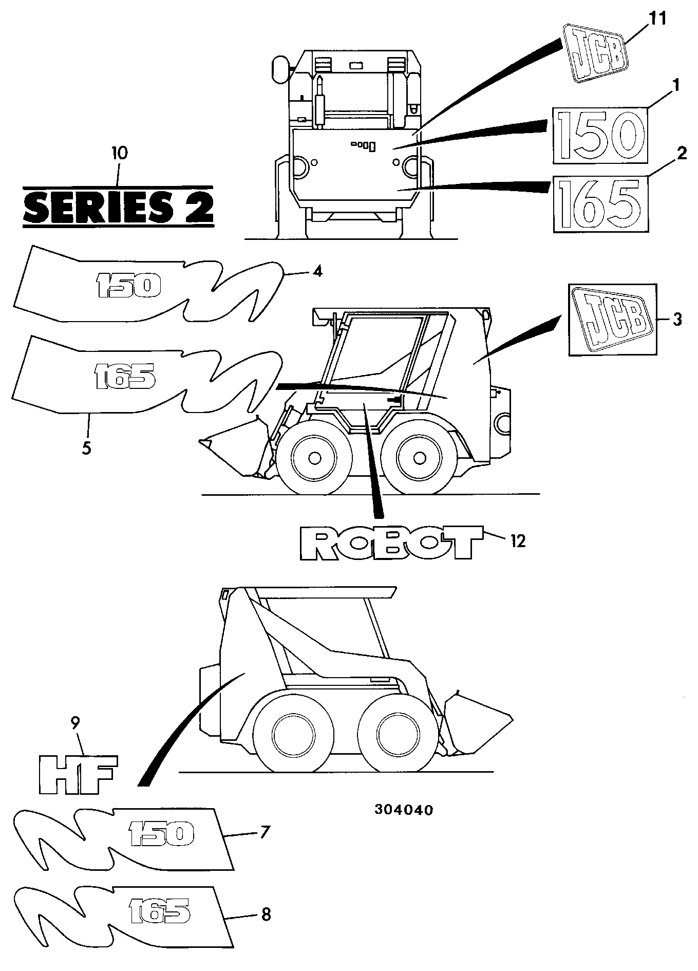 Наклейка 817/04922 JCB
