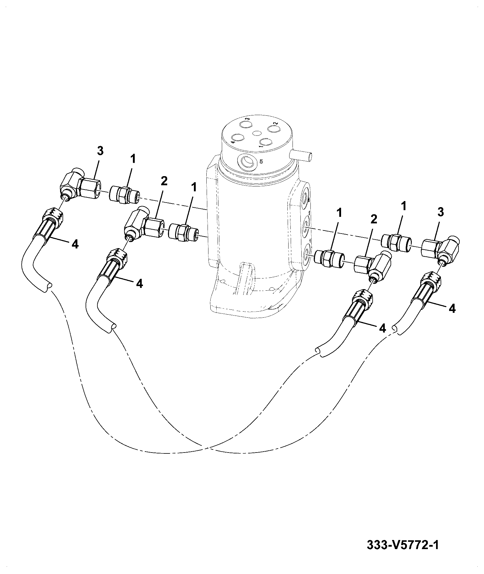Шланг 333/V5795 JCB