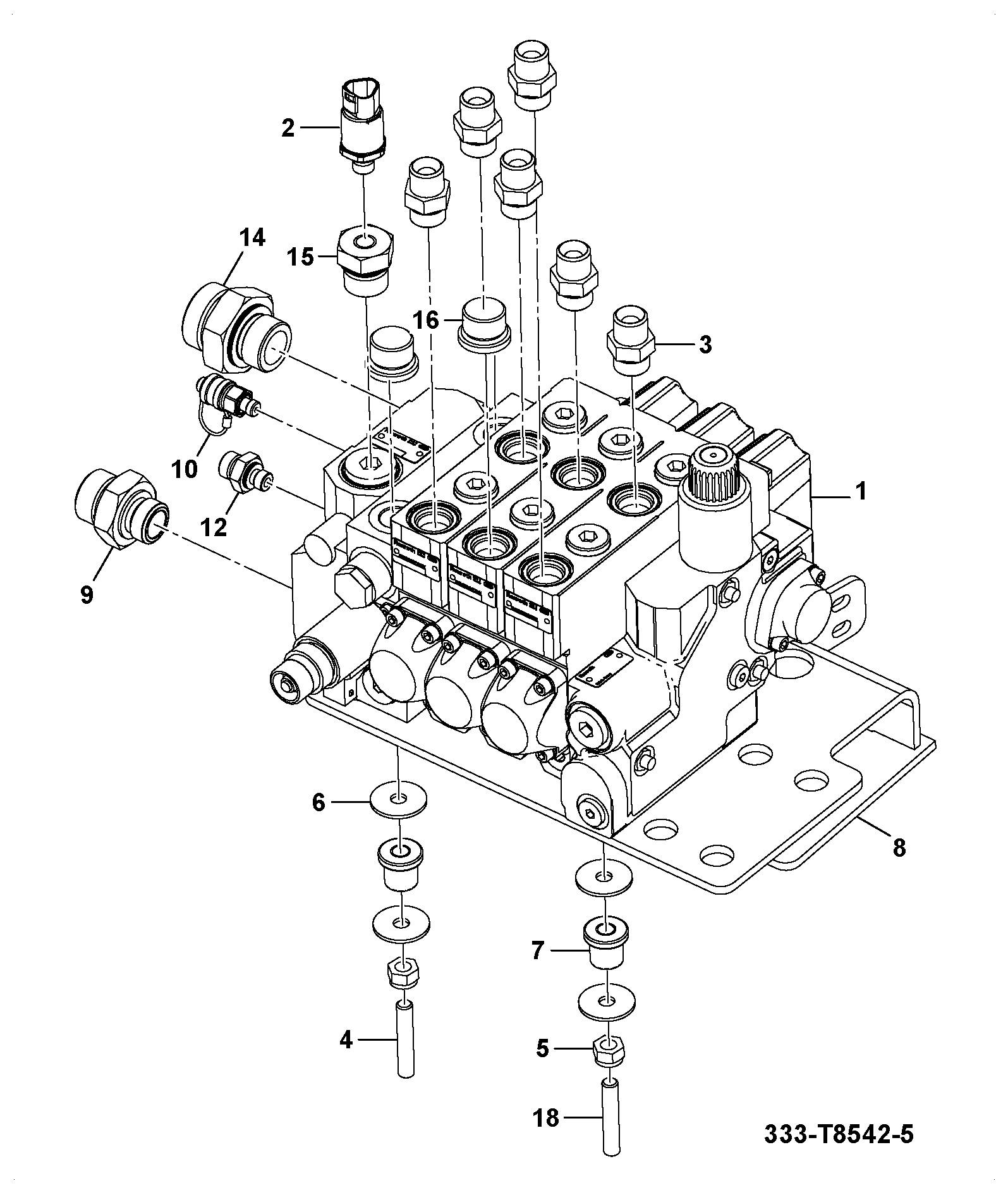 Клапан 333/T8344 JCB