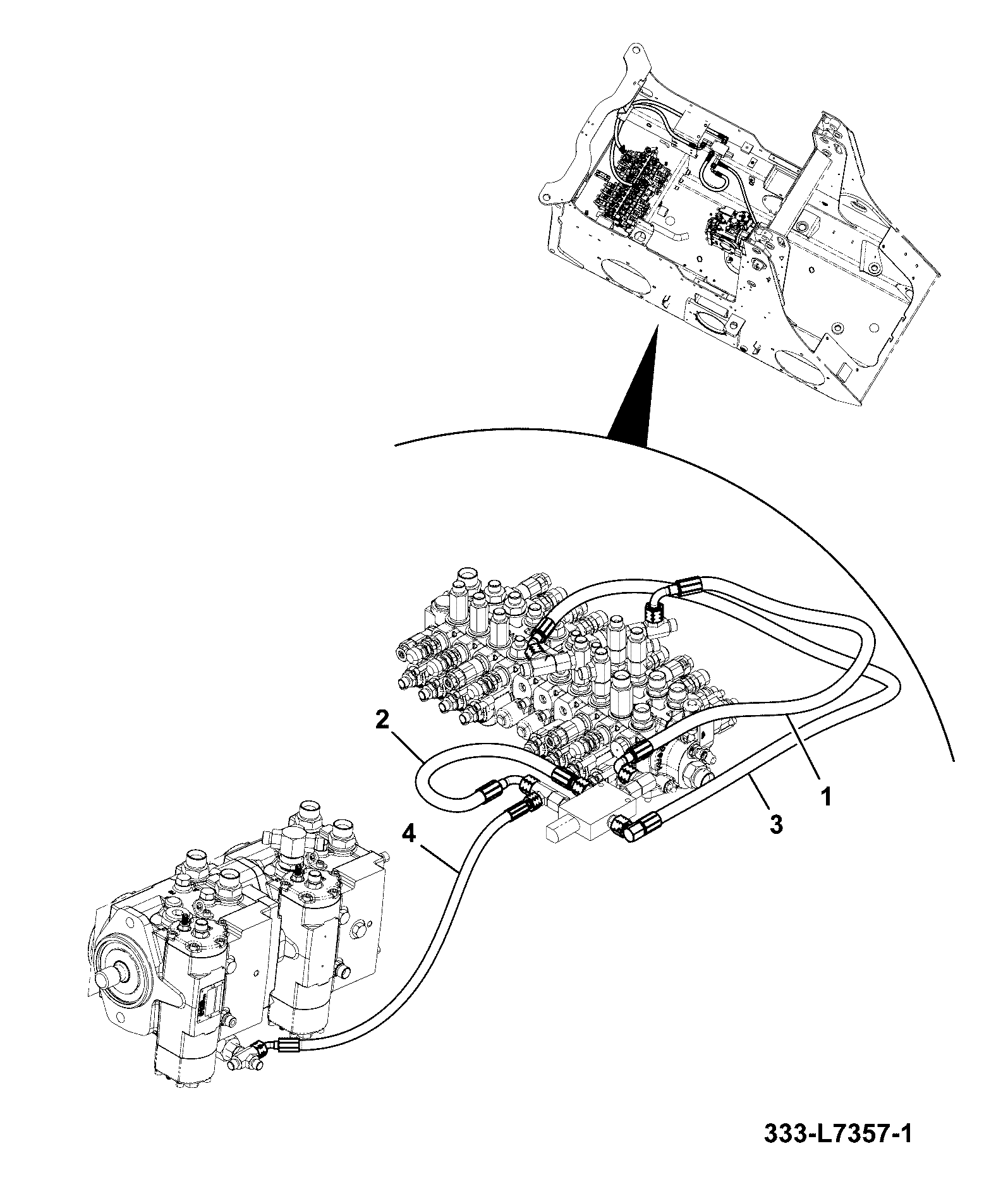 шланг 32AP/BA048 JCB