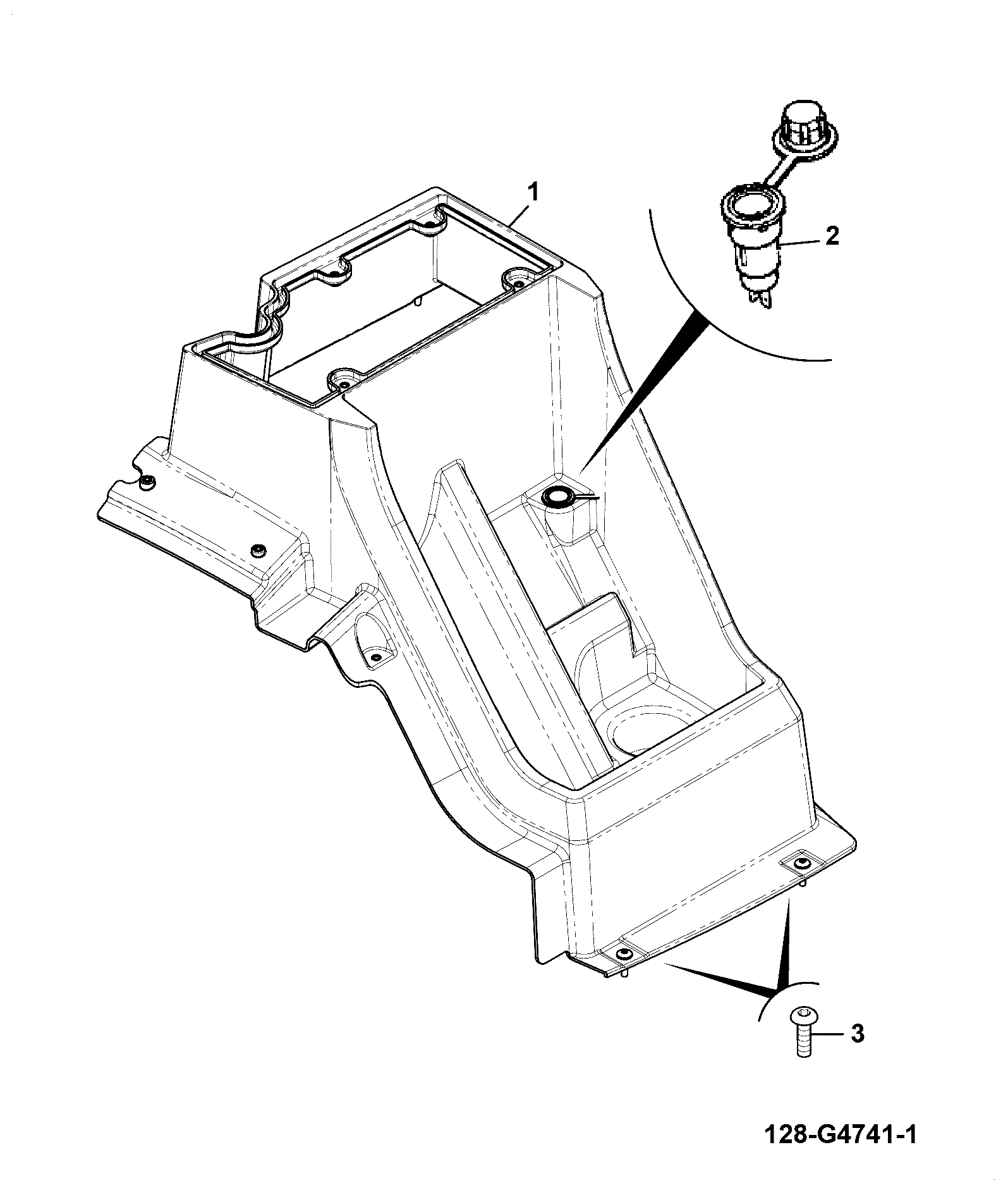 Консоль 332/G3863 JCB