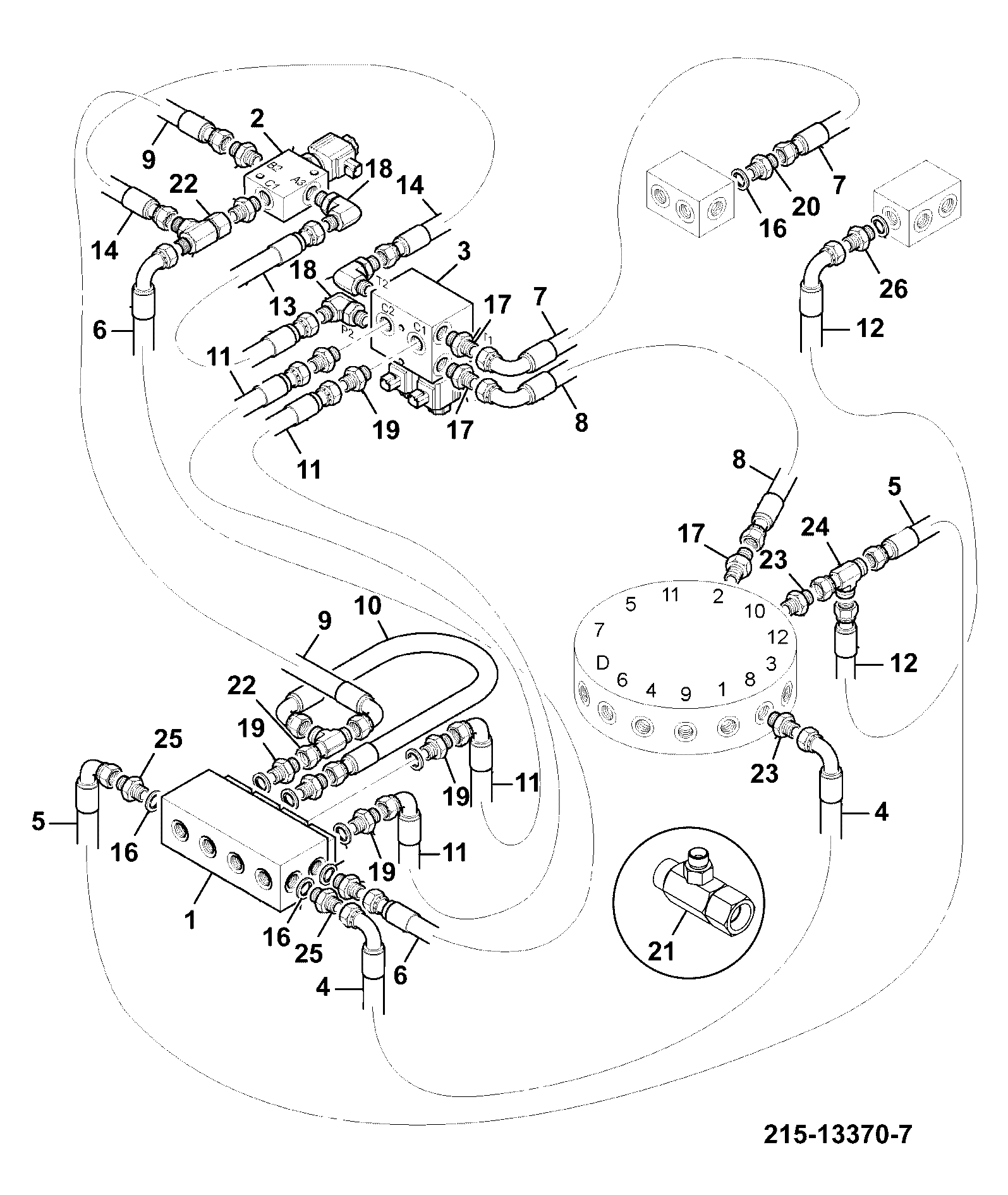 Шланг JLV1698 JCB
