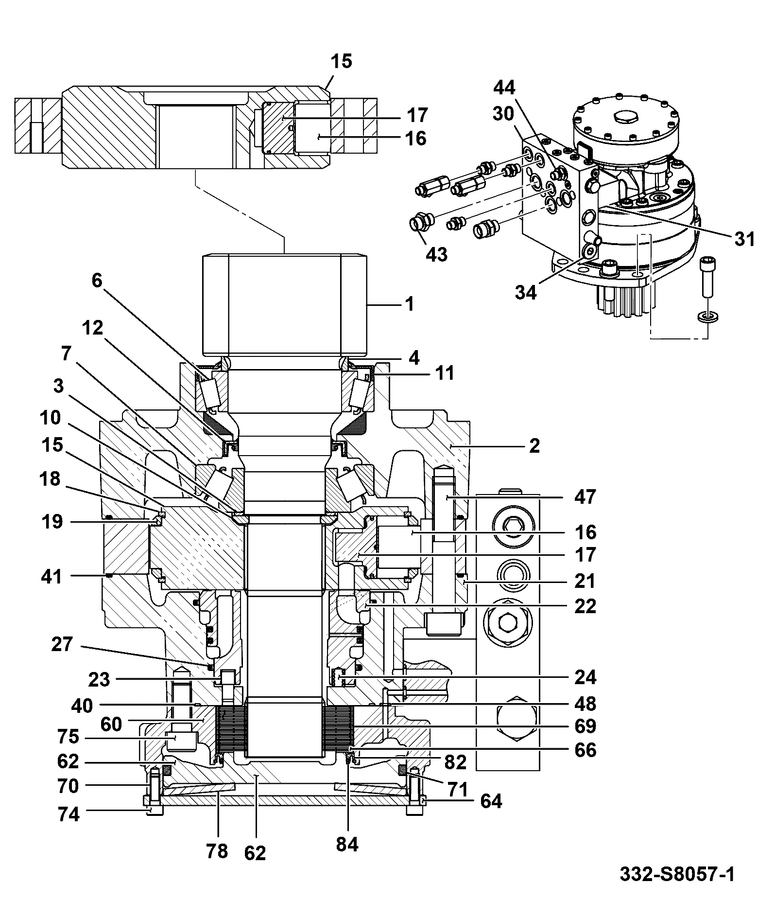 подшипник 331/38254 JCB