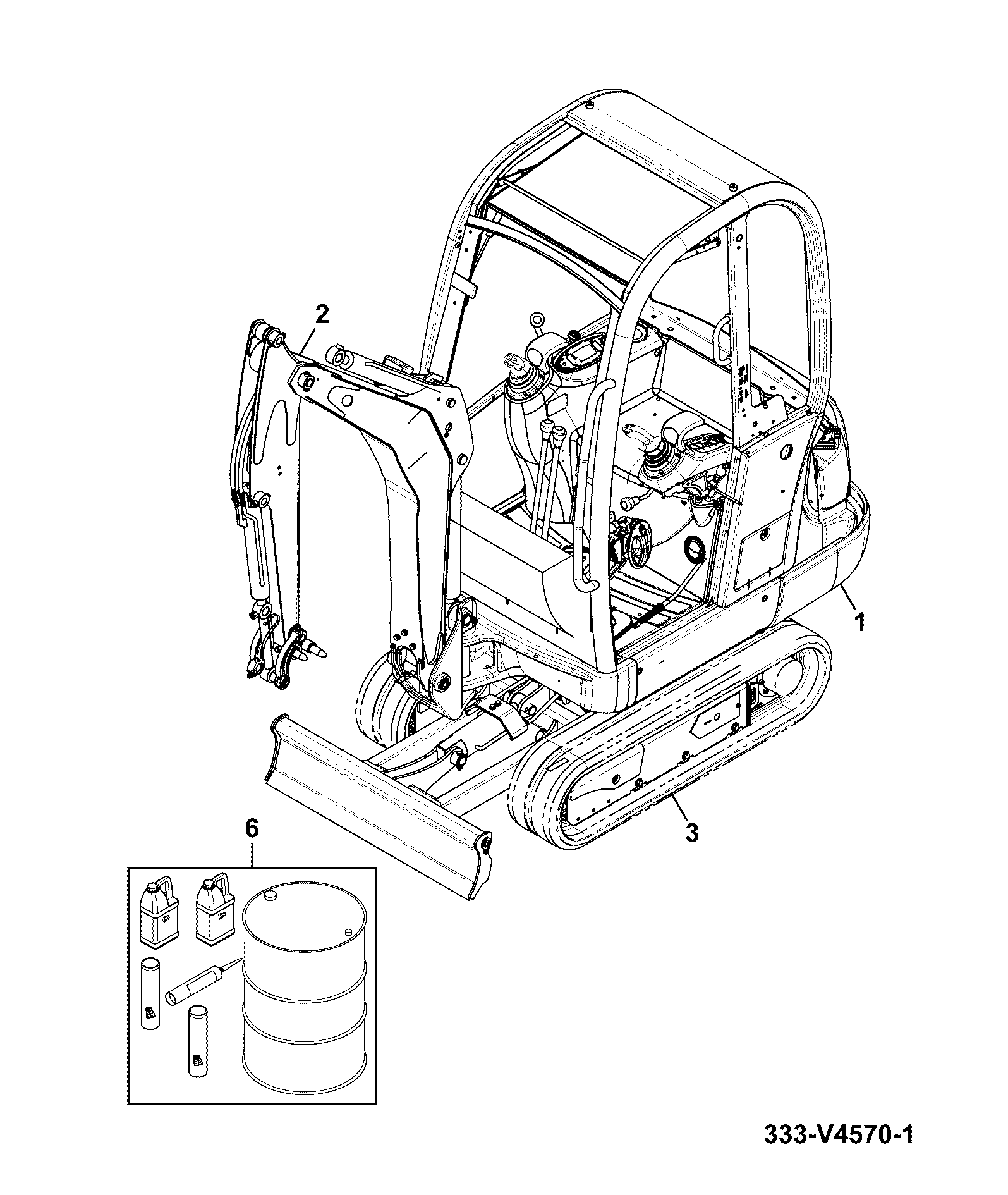 ходовая часть 333/V4751 JCB