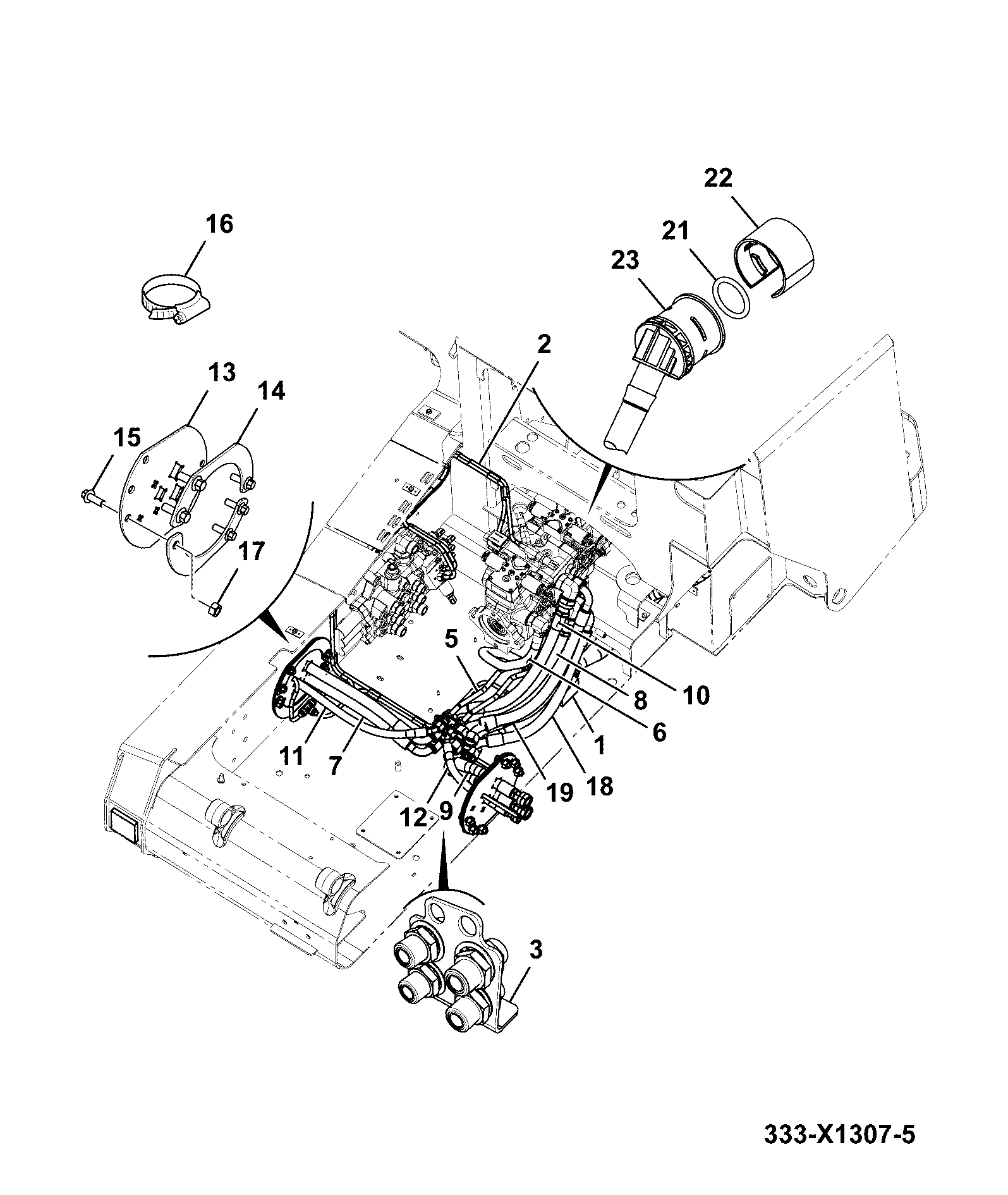 Шланг 333/X1707 JCB