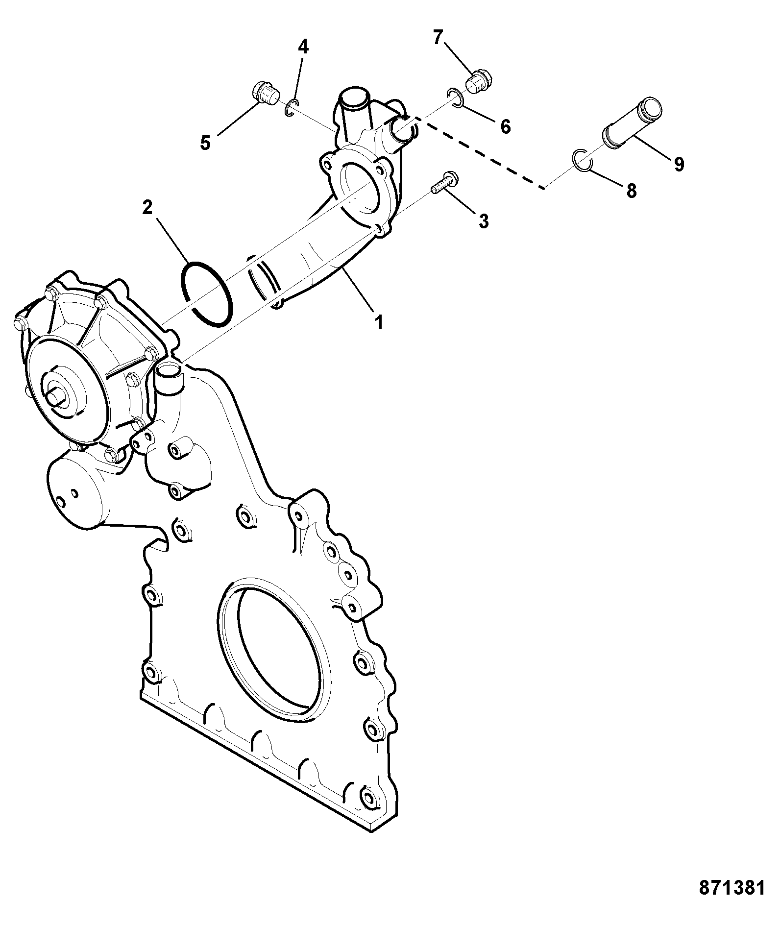 Кольцо уплотнительное SC0810970 JCB