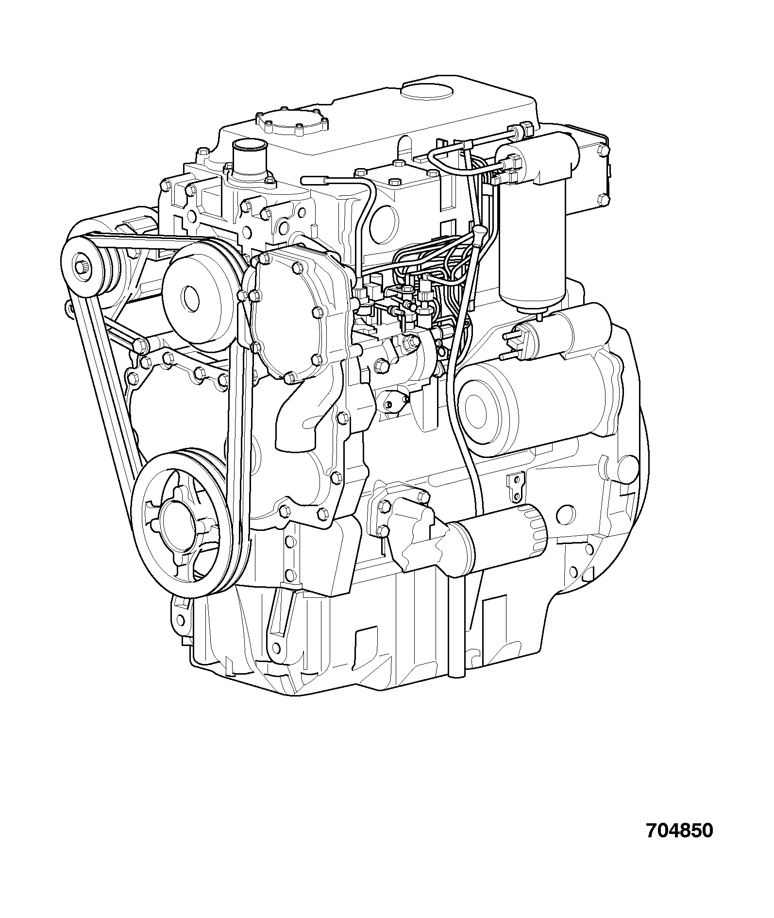 Двигатель 01/145239 JCB