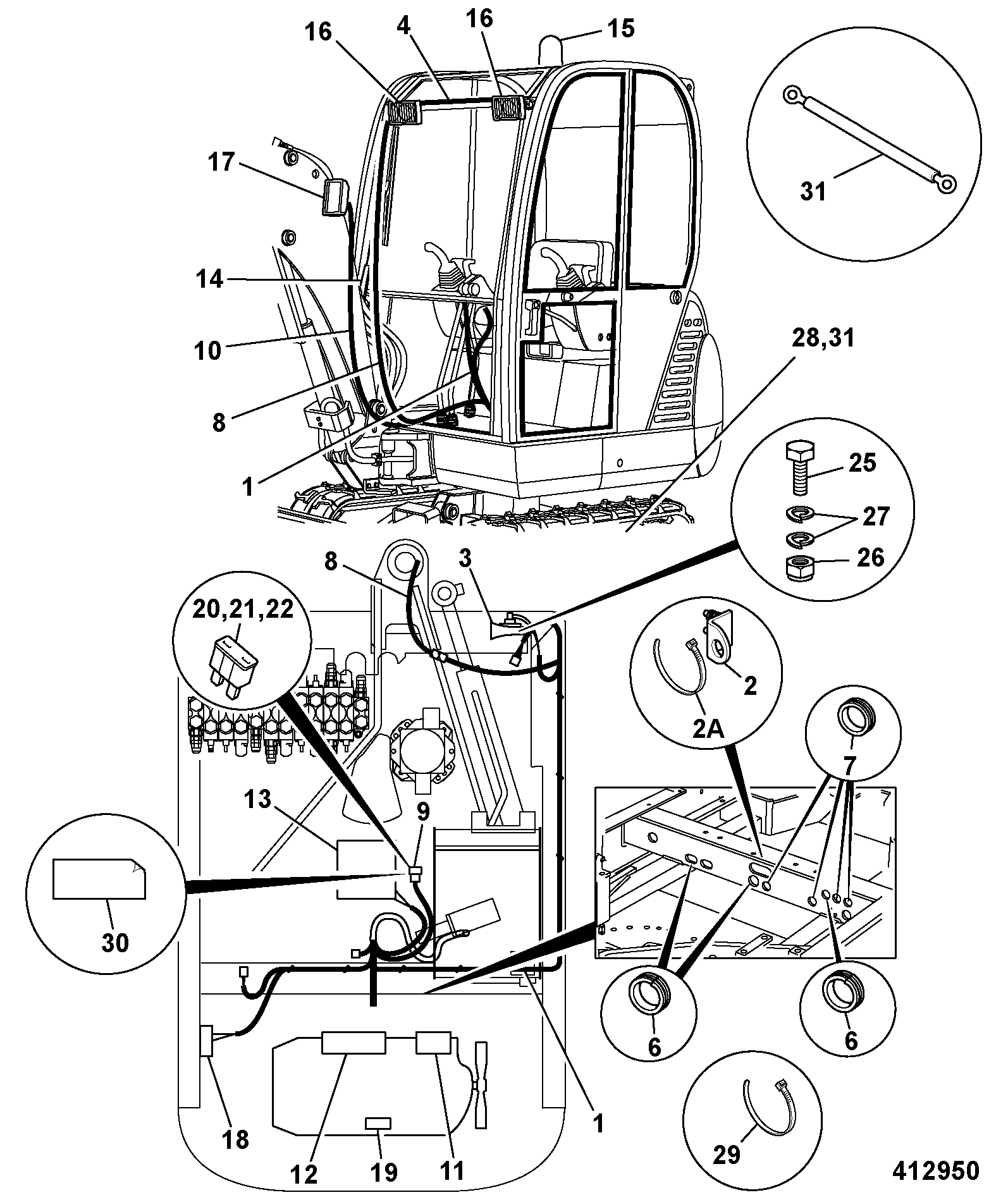 Наклейка 817/17411 JCB