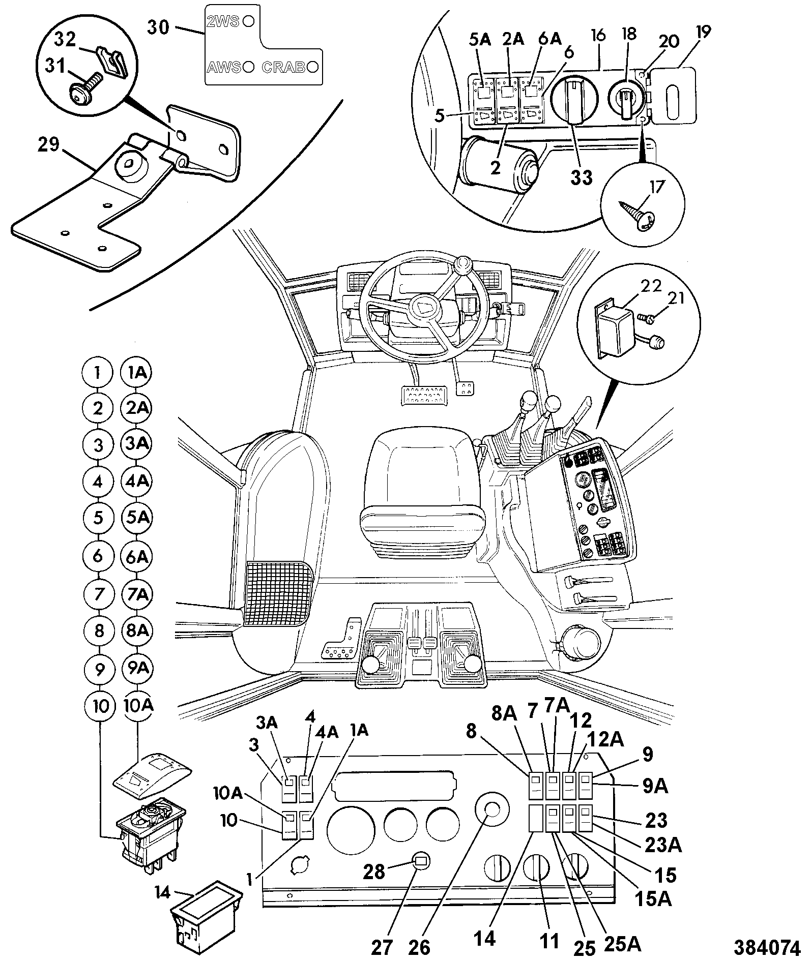 рукоятка 123/04605 JCB