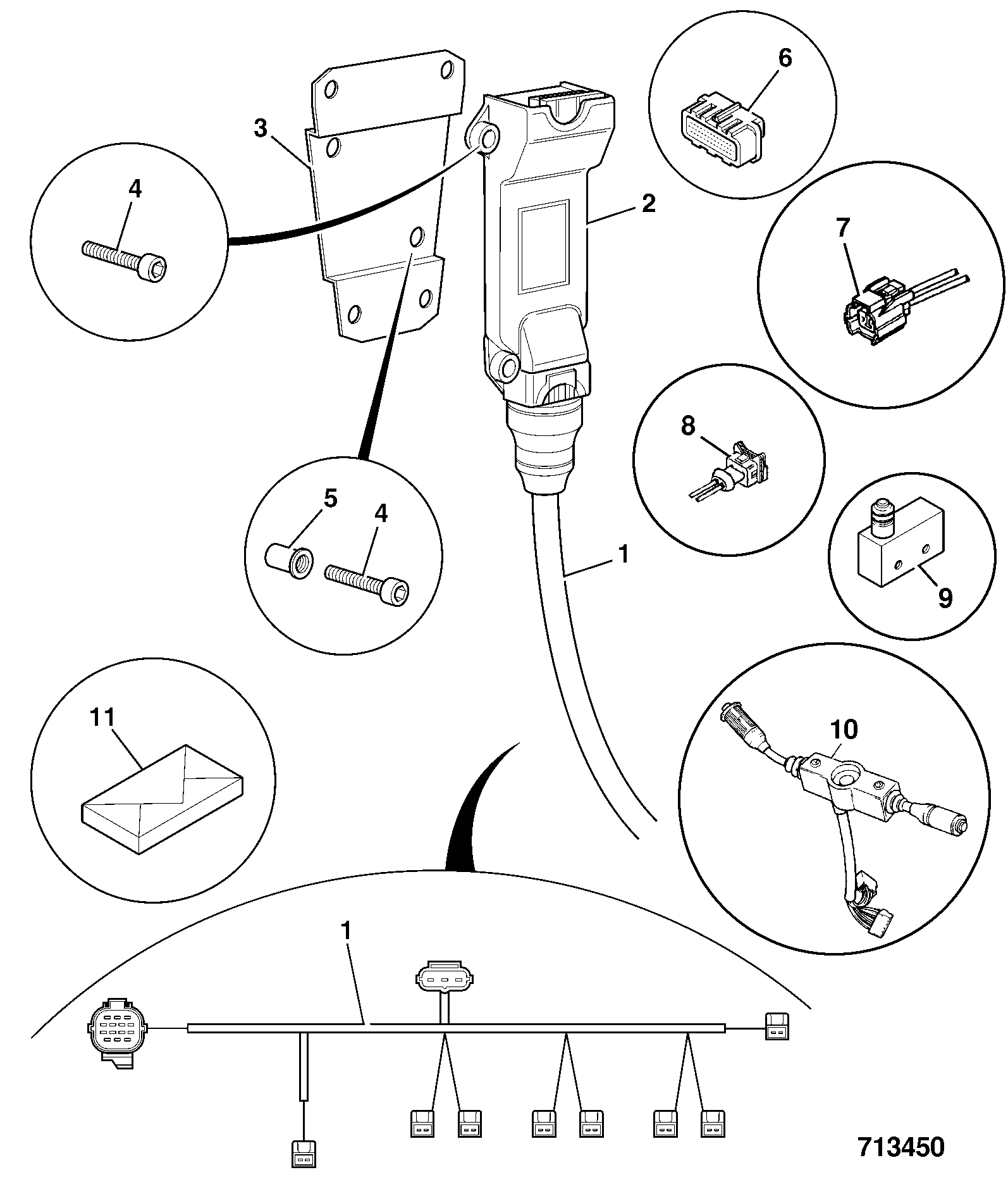 Жгут проводов 460/39002 JCB