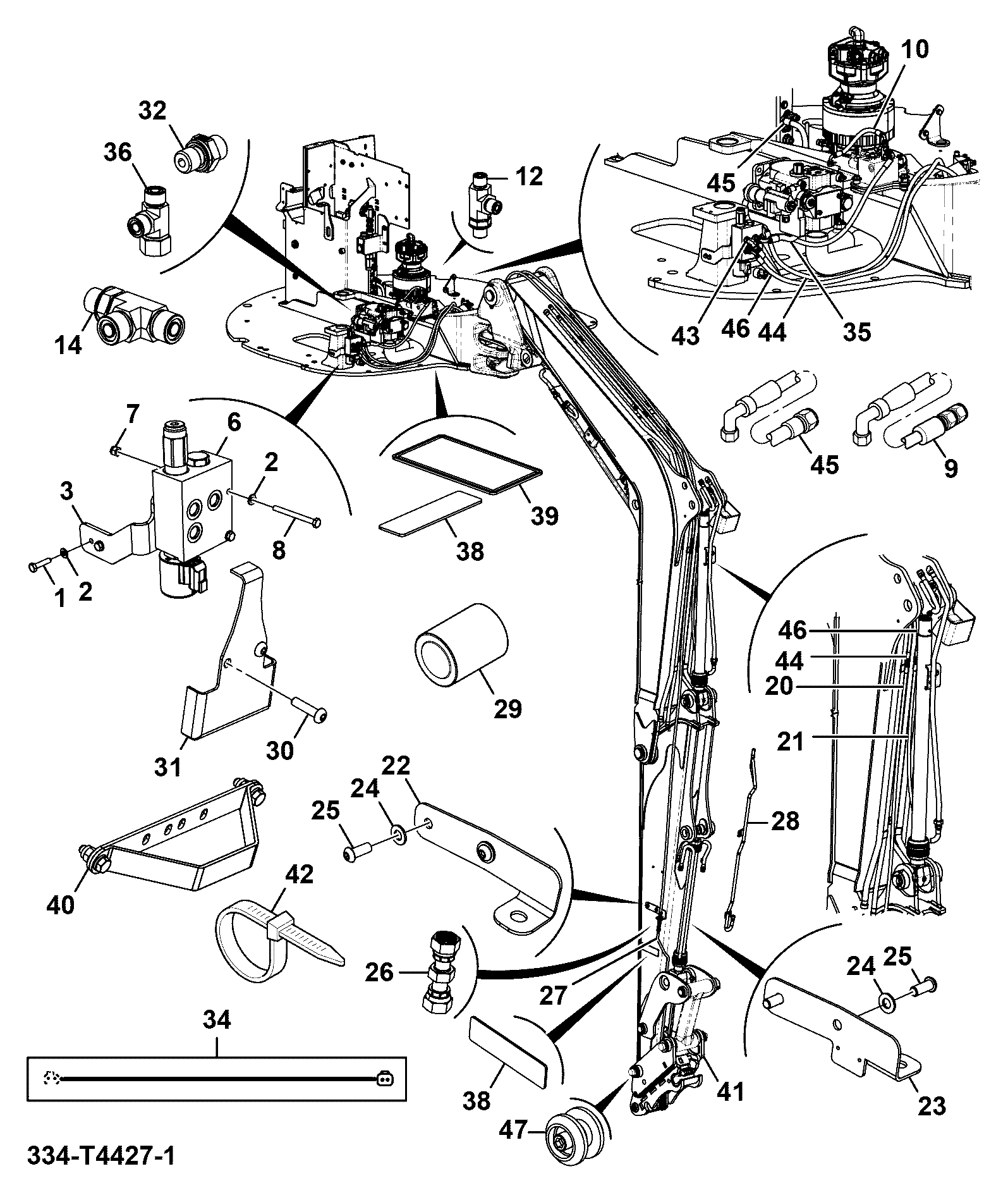 Шланг 334/T4435 JCB