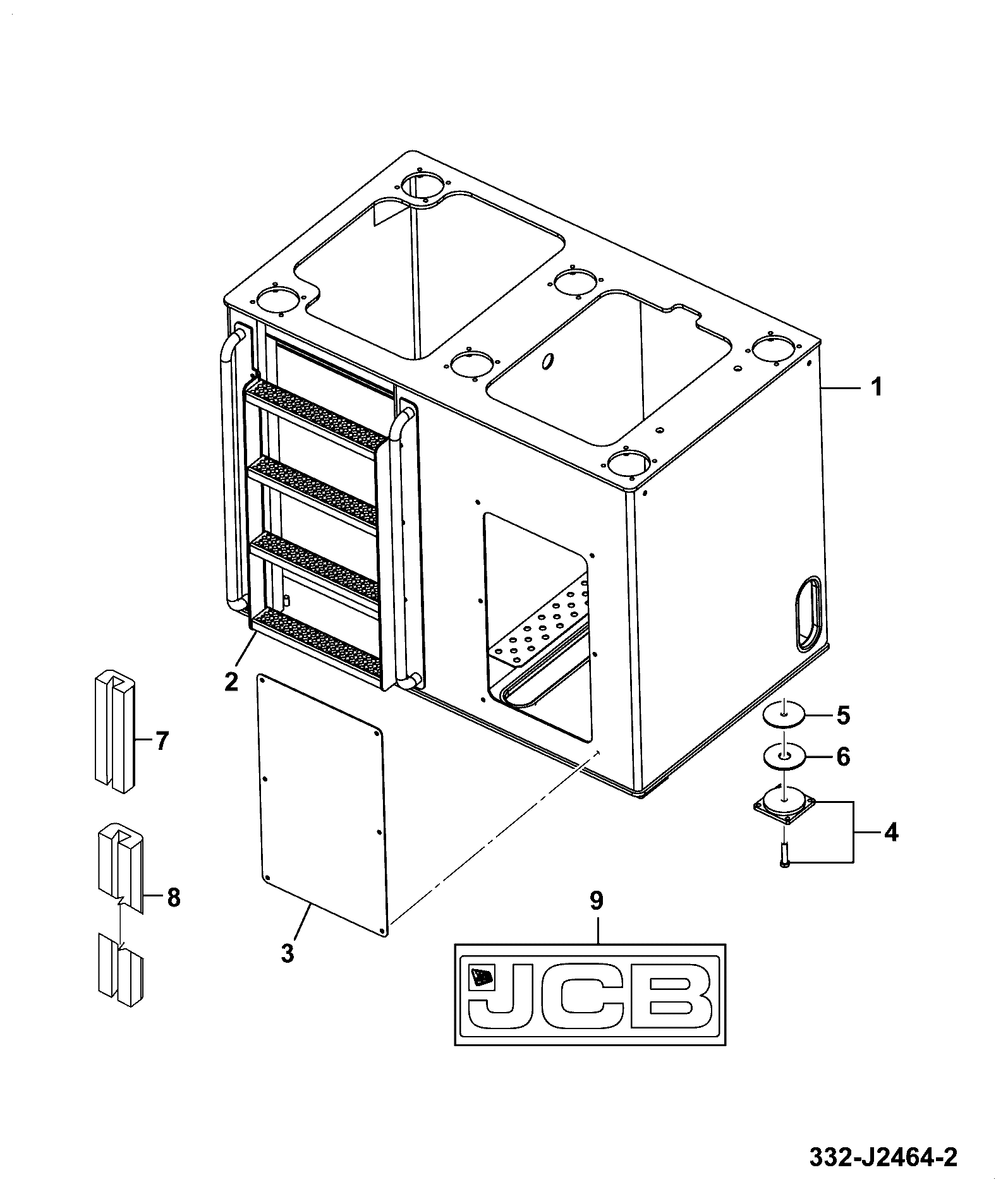 Основание 332/J2452 JCB