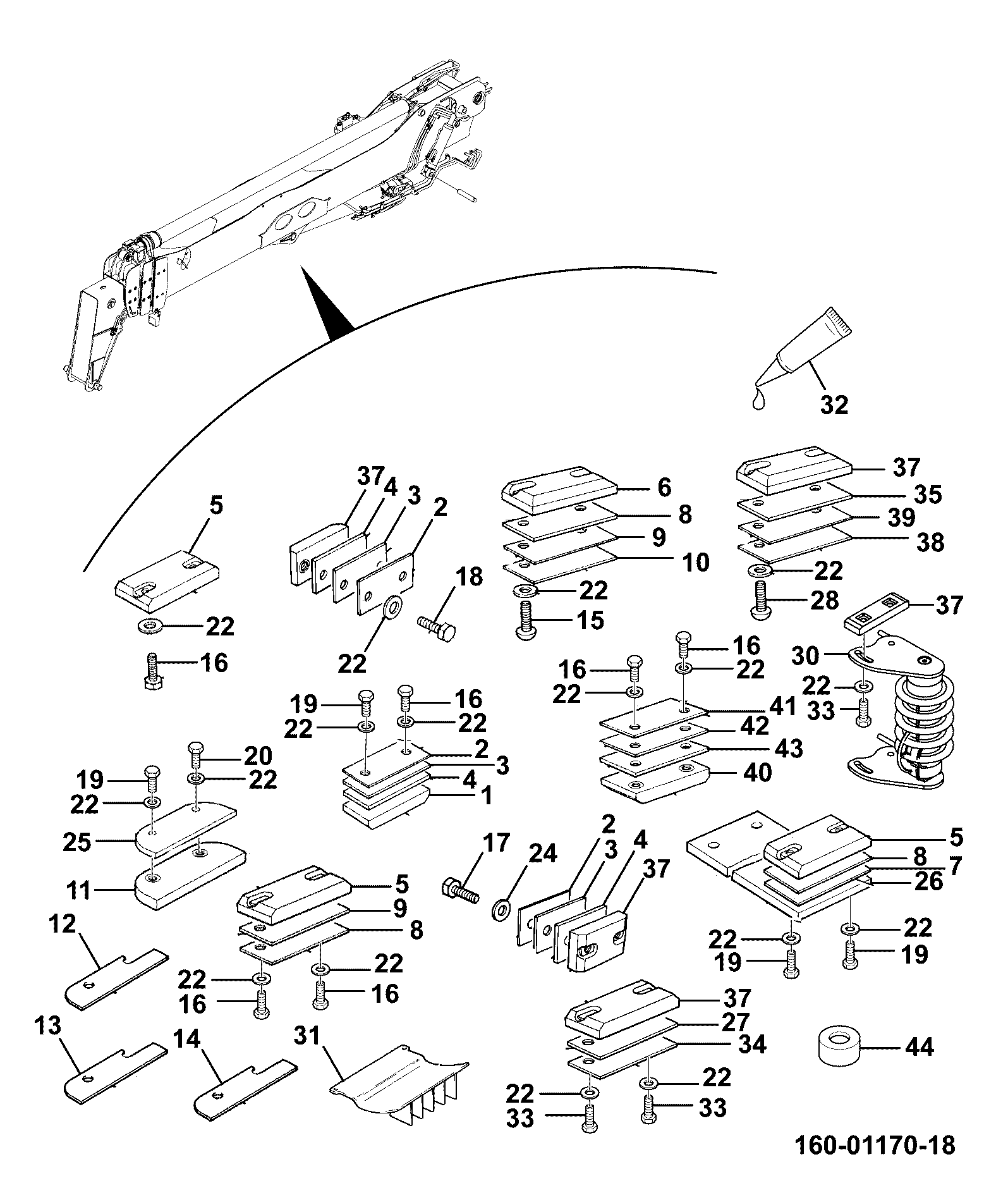 распорка 331/47398 JCB