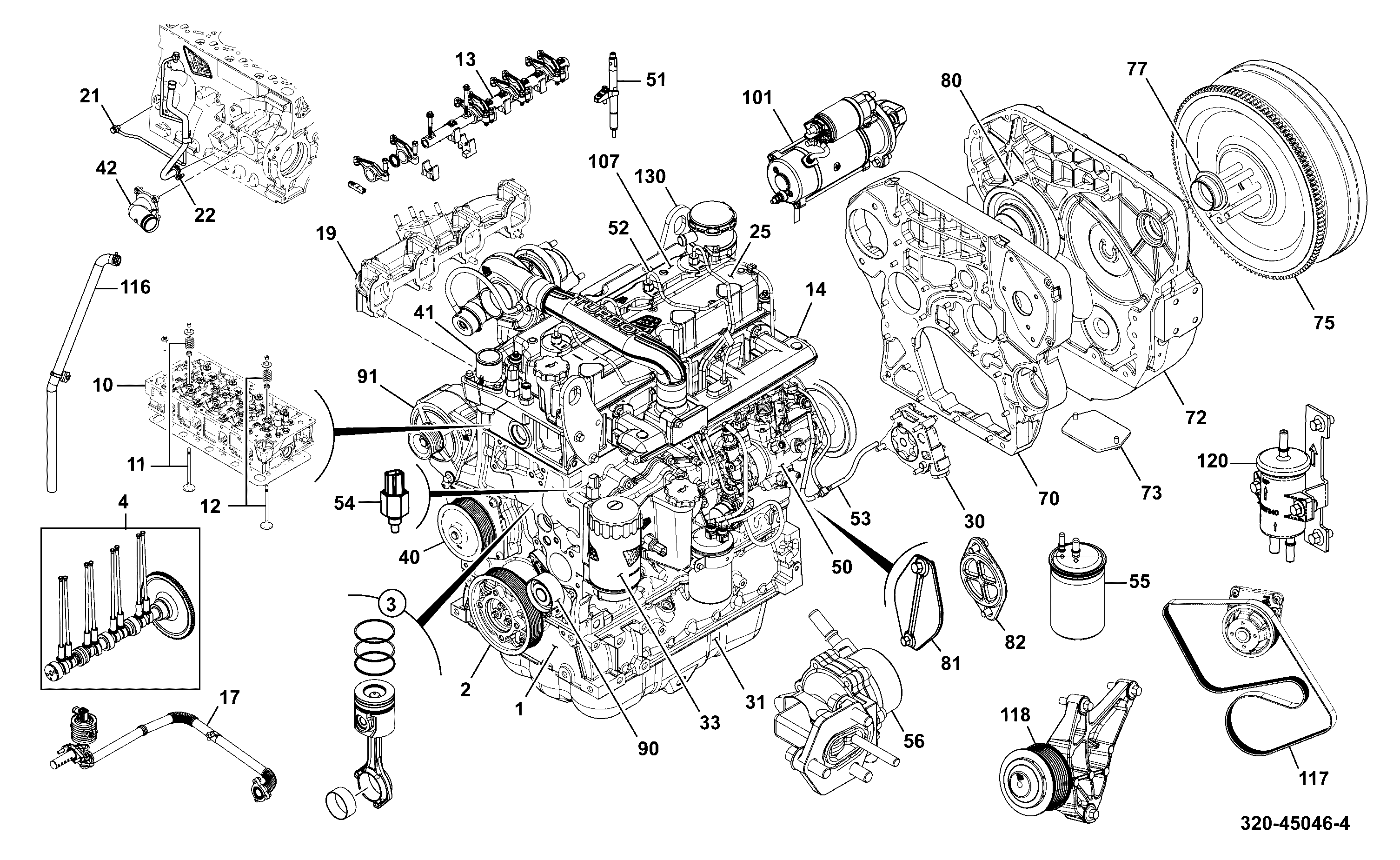 Коллектор 320/25292 JCB