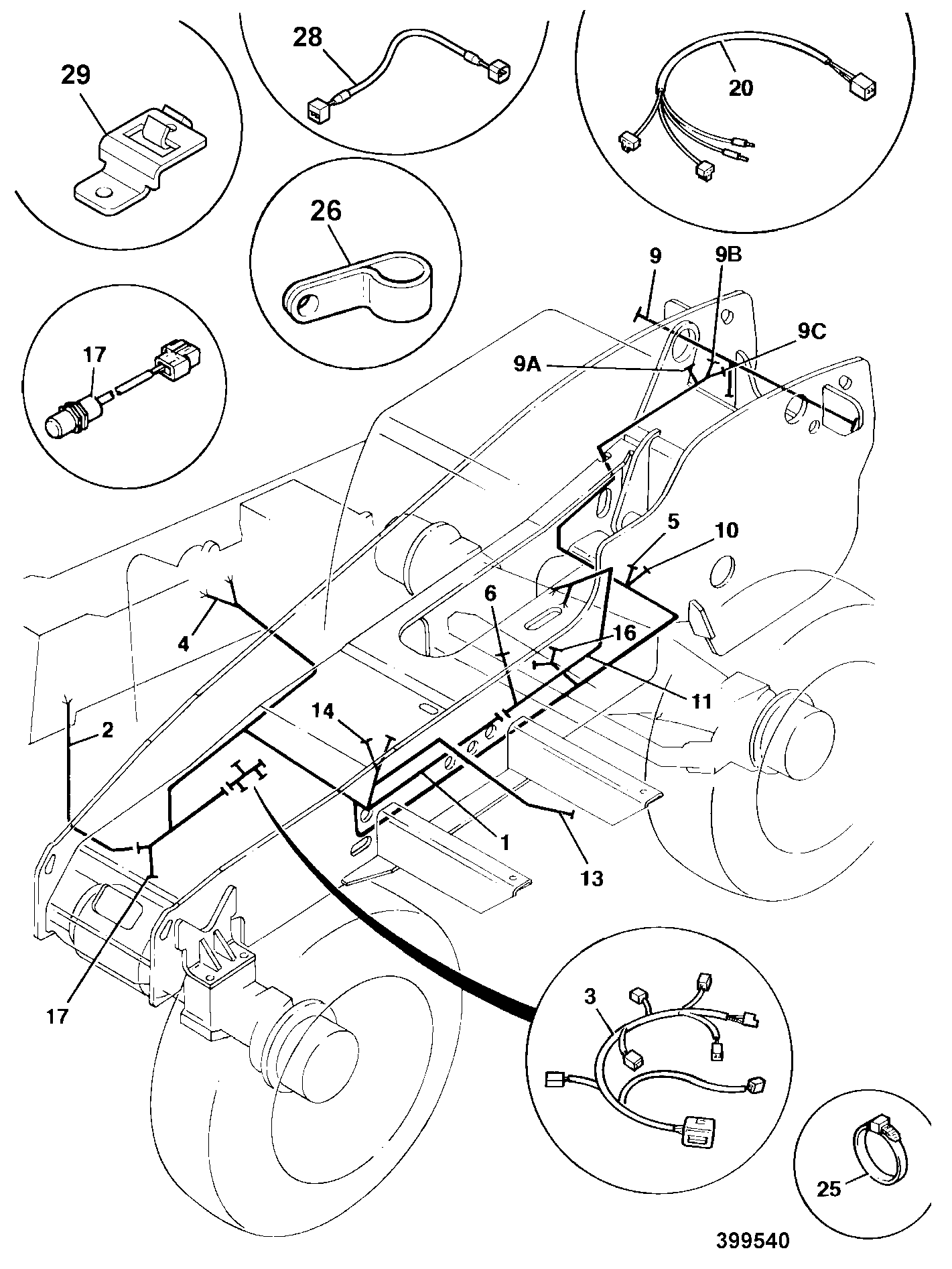 Жгут проводов 721/11258 JCB