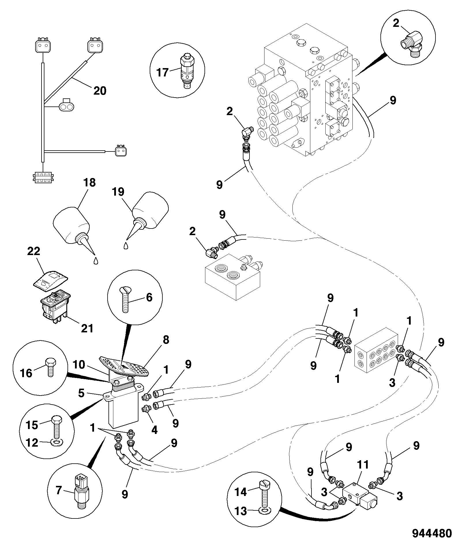 Управление 215/13986 JCB
