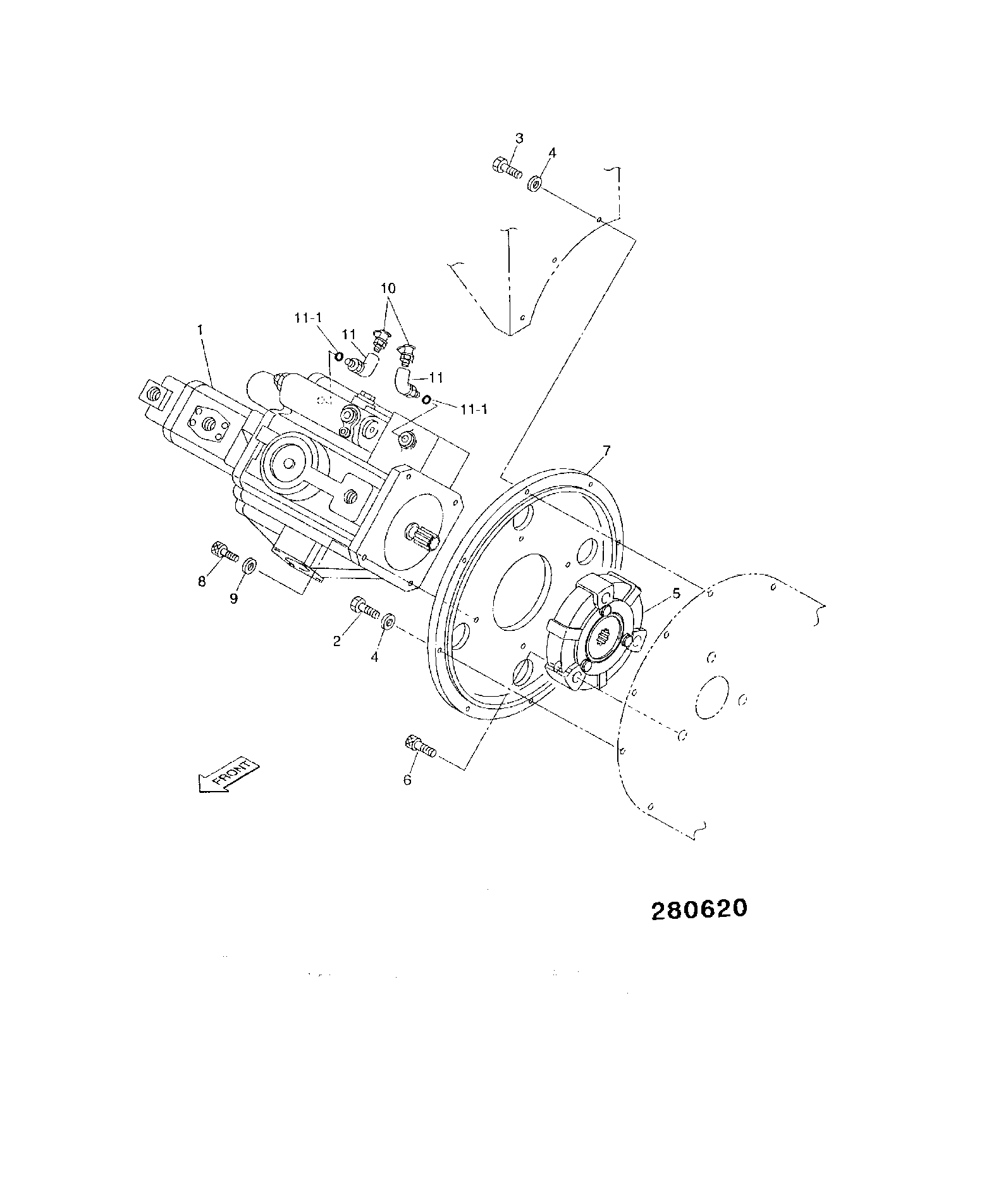 Фланец KAJ4073 JCB