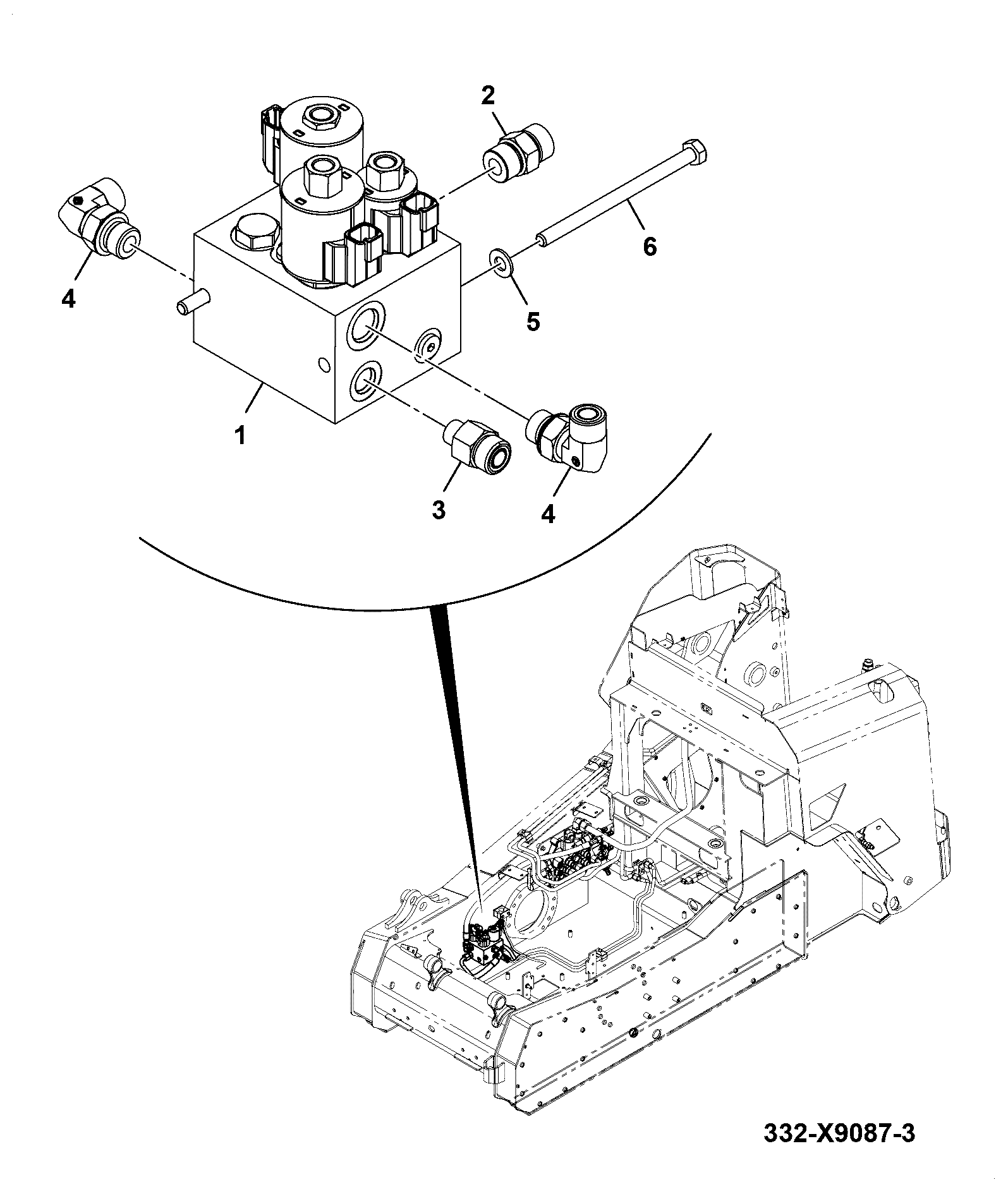 Клапан 333/X0227 JCB