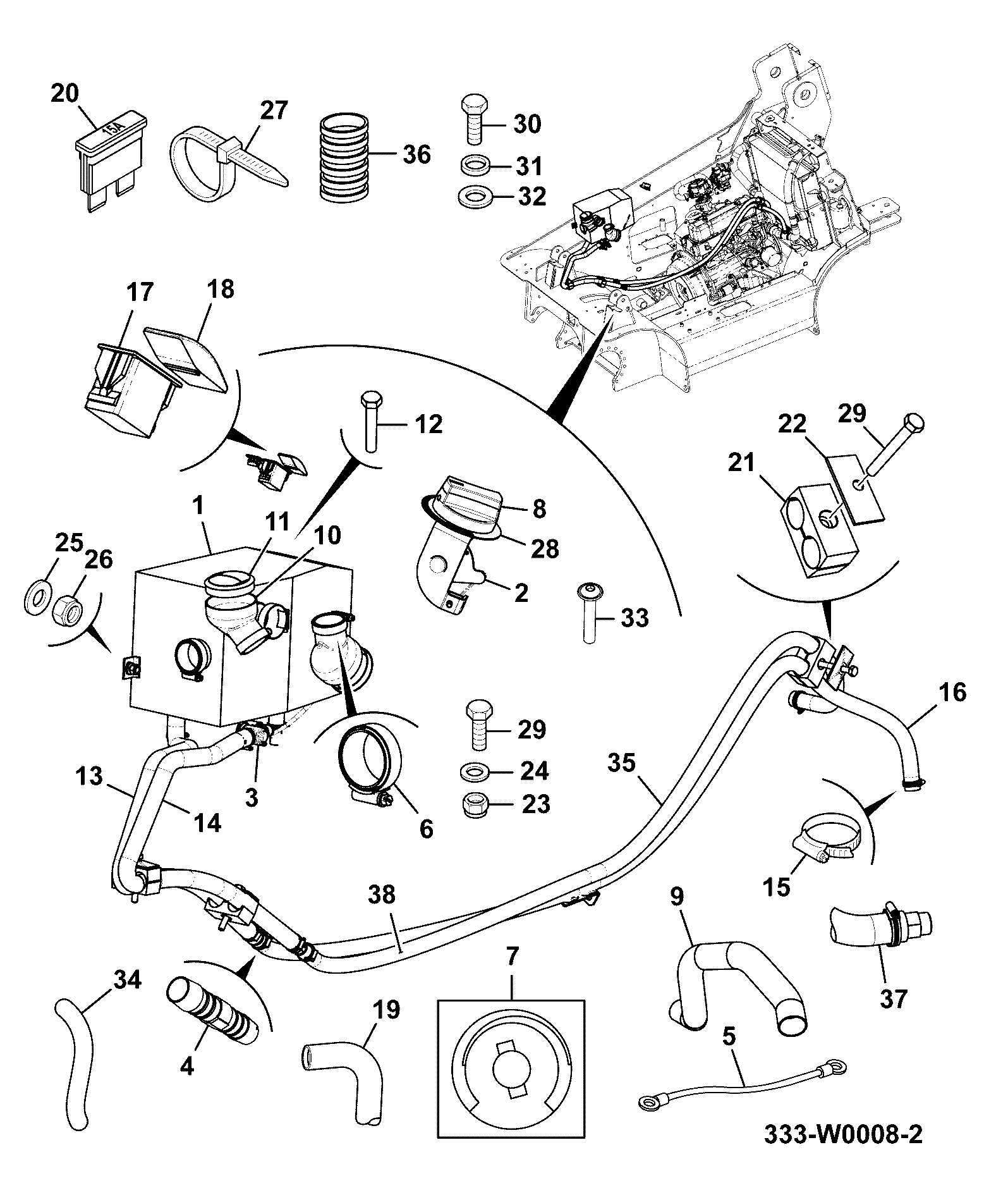 Шланг 333/W3347 JCB
