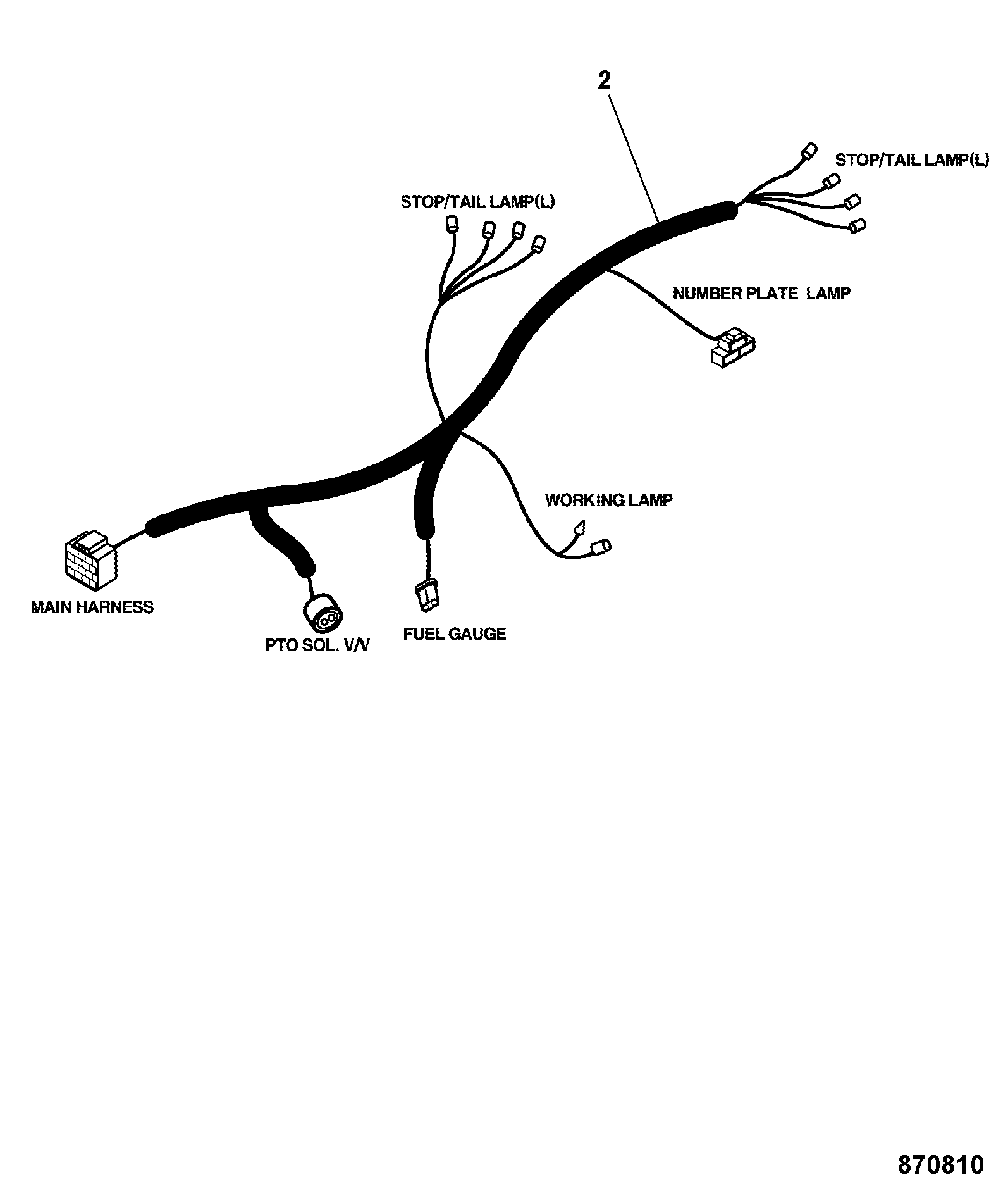 Жгут проводов 353/04366 JCB