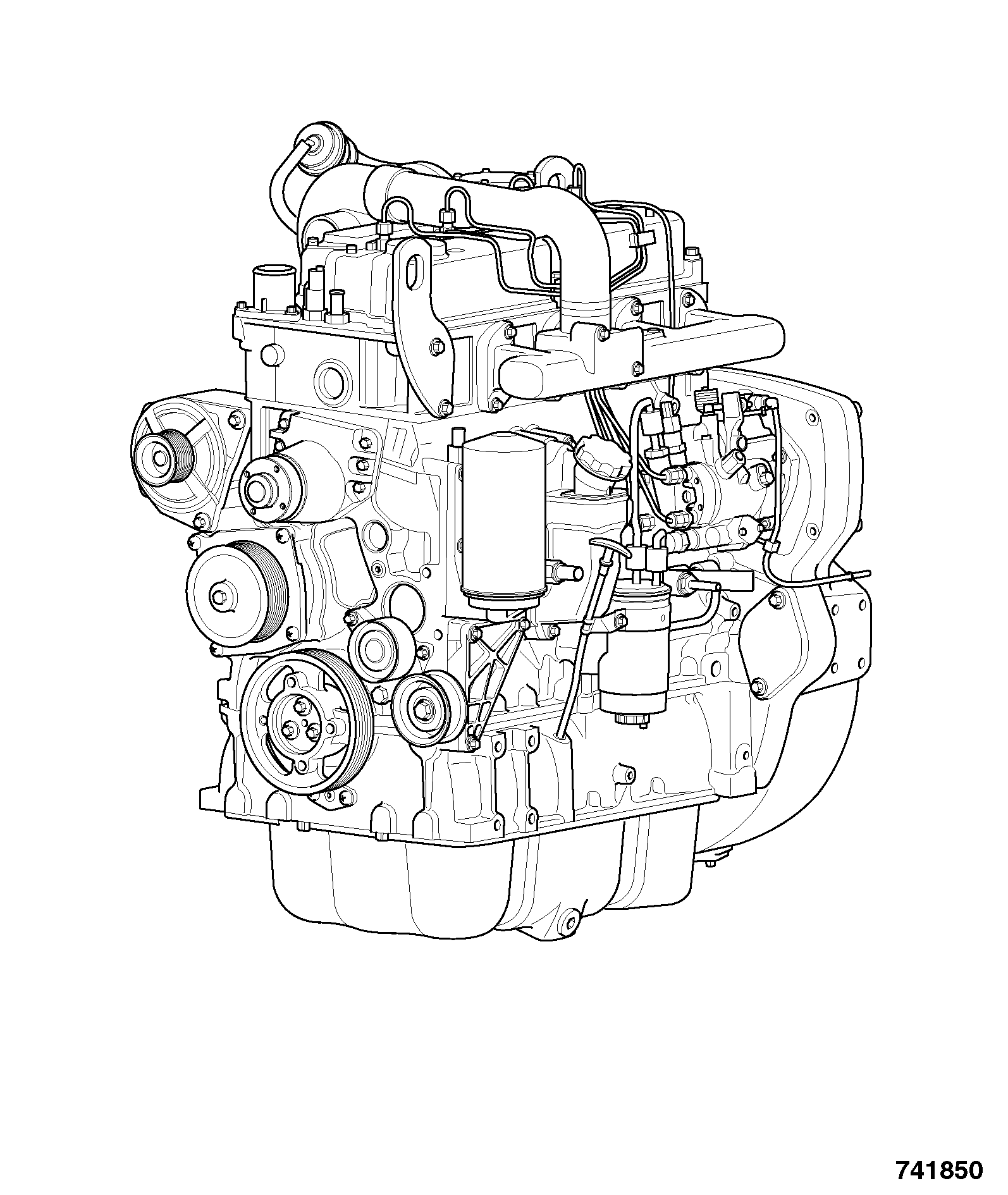 Двигатель 320/40033 JCB