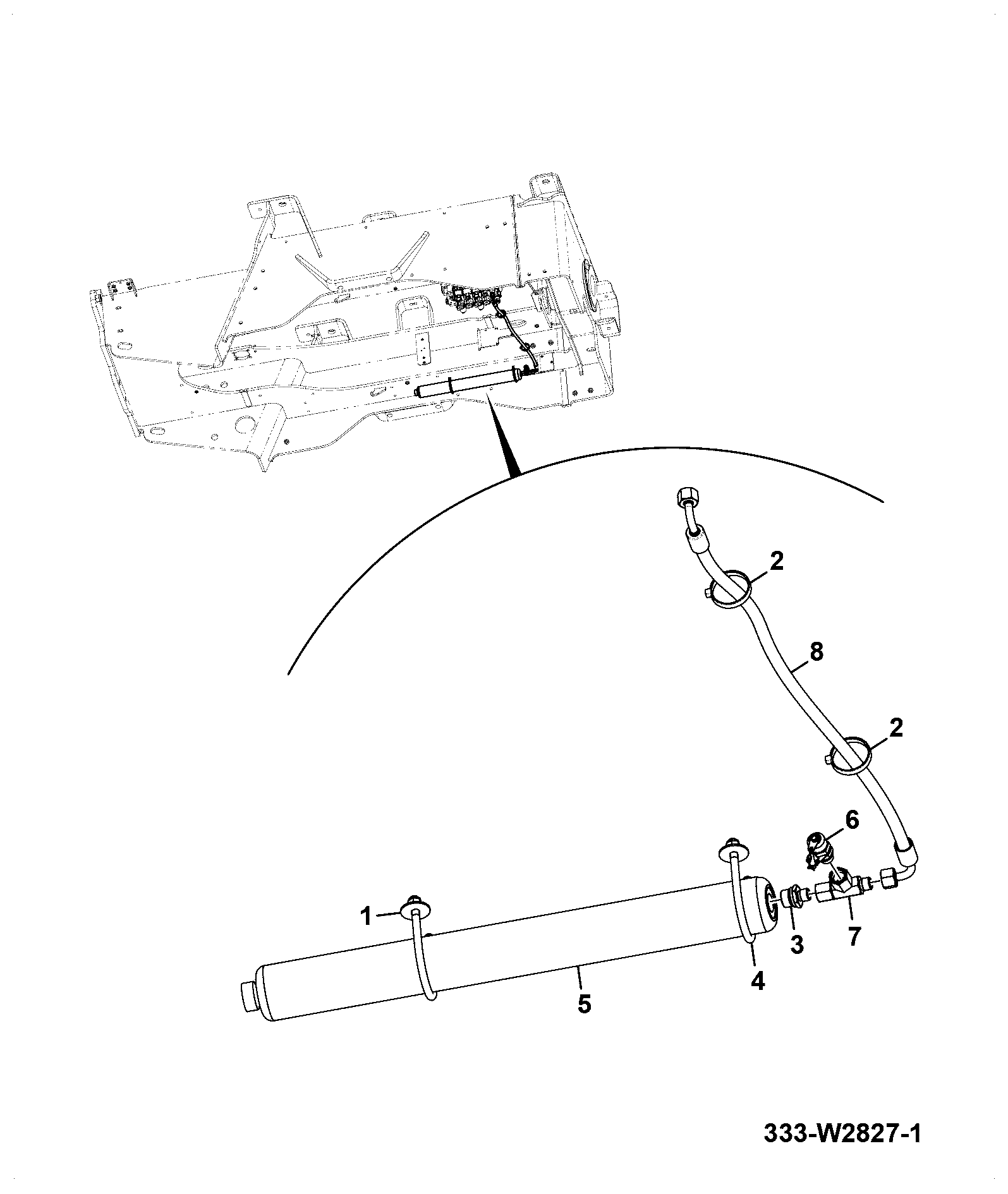 Шланг 332/U1208 JCB