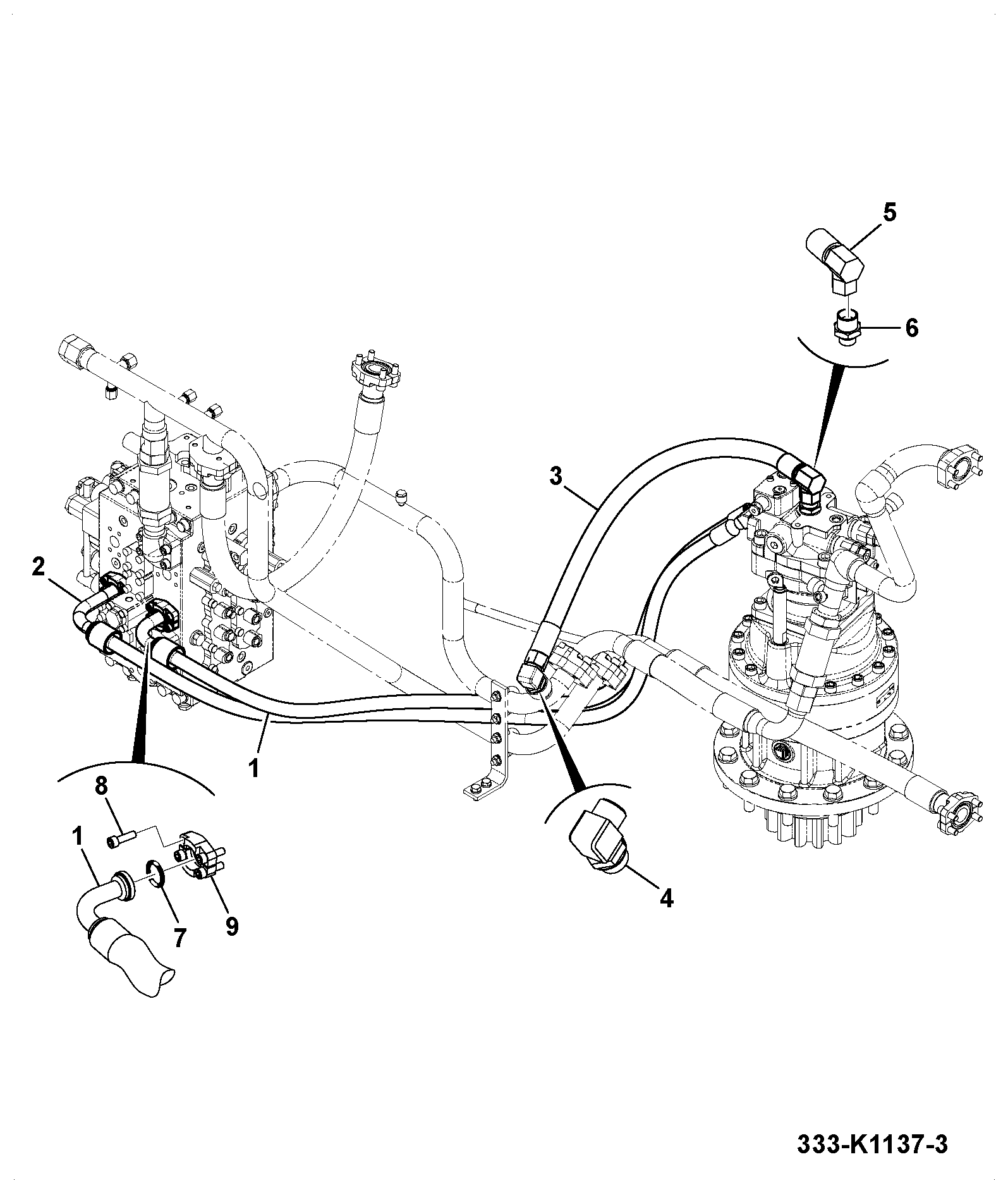 Шланг 333/K1277 JCB