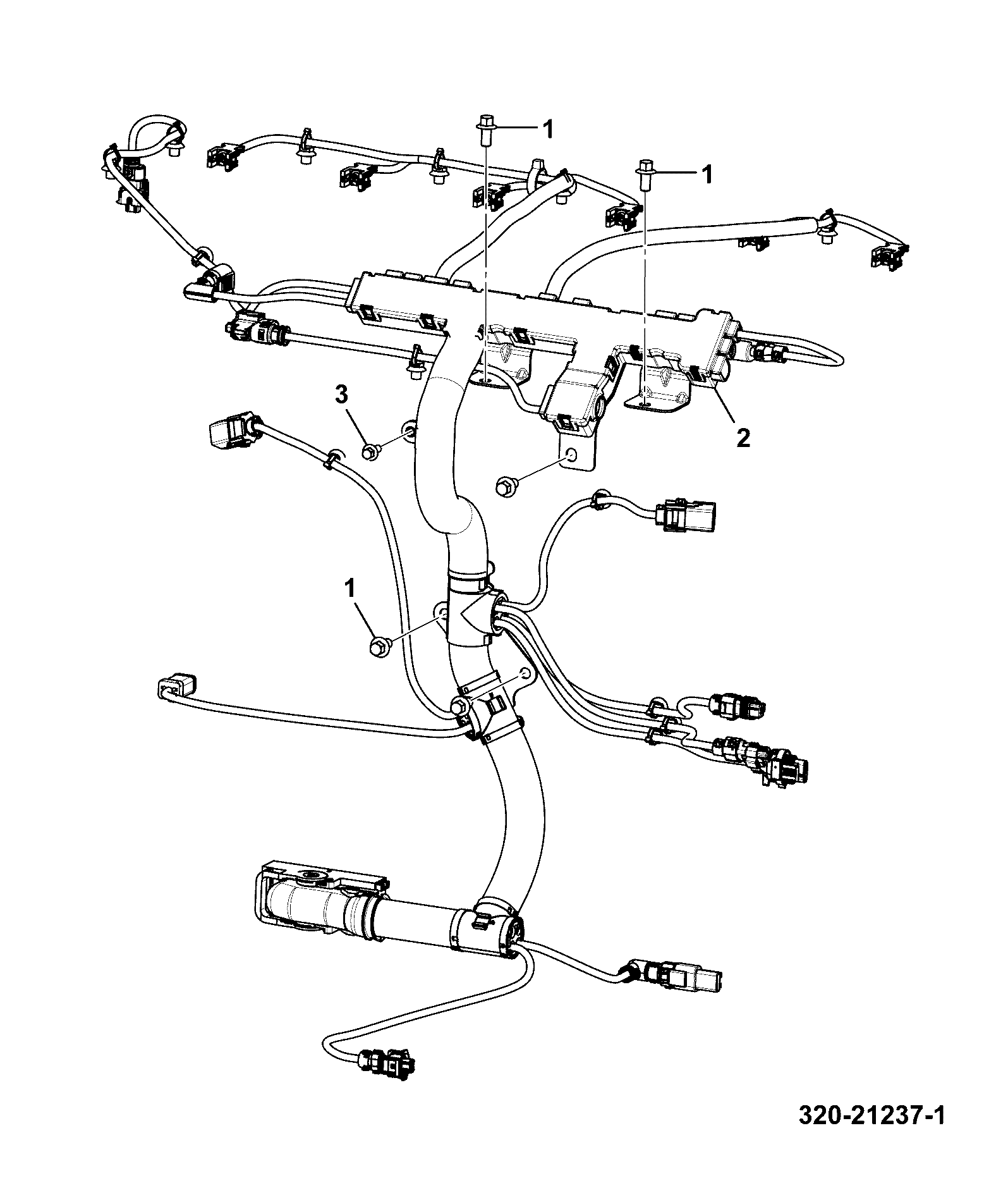 Жгут проводов 320/09901 JCB