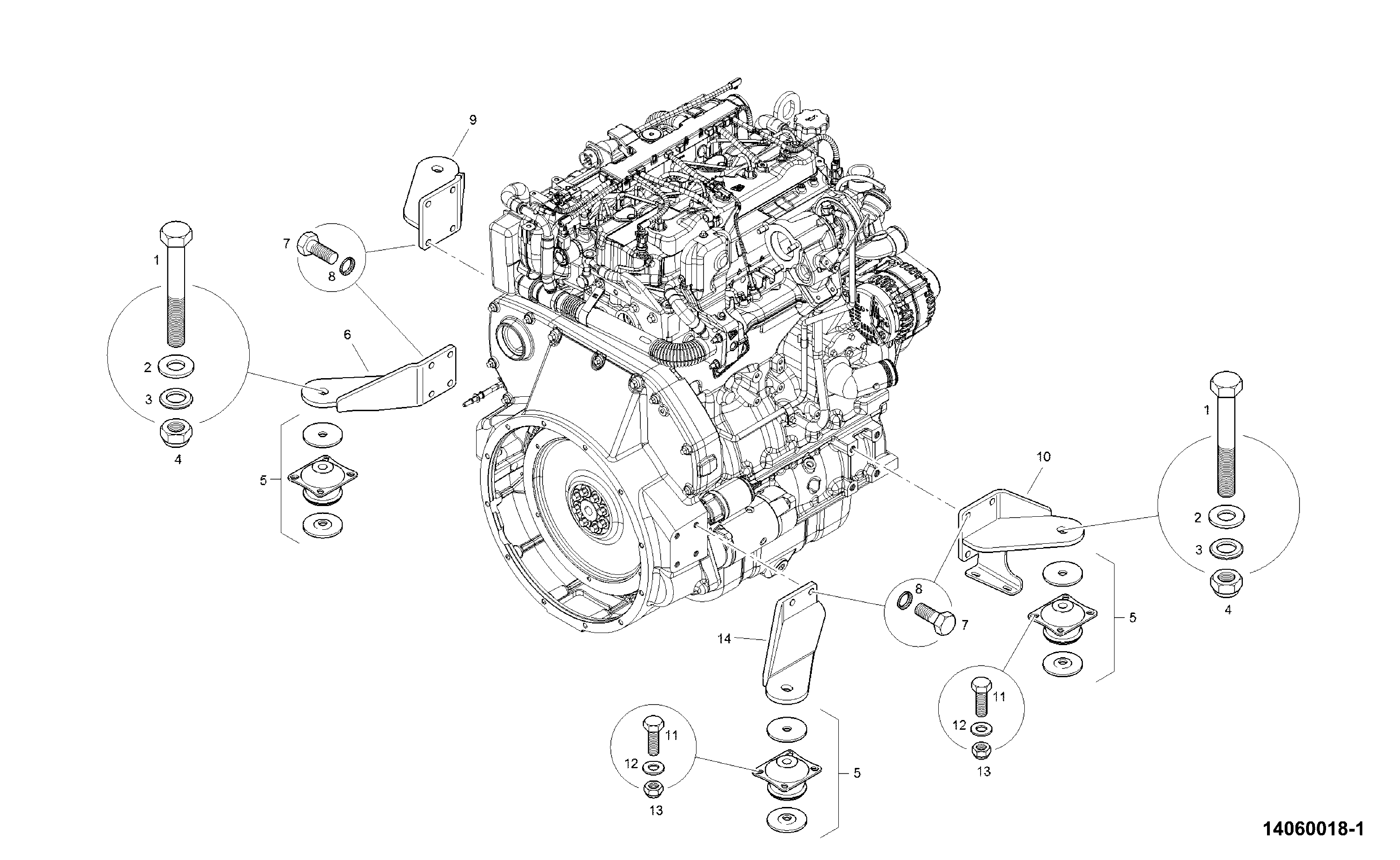 Крепление 335/E6242 JCB
