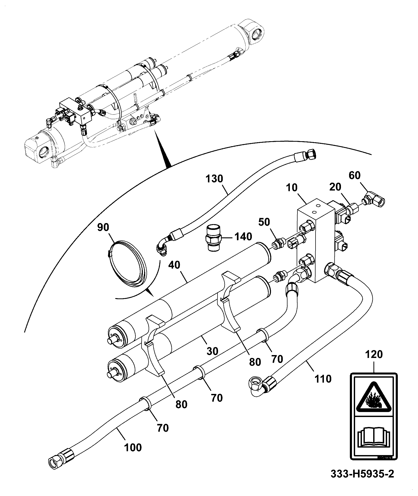 Шланг 32AG/BA048 JCB