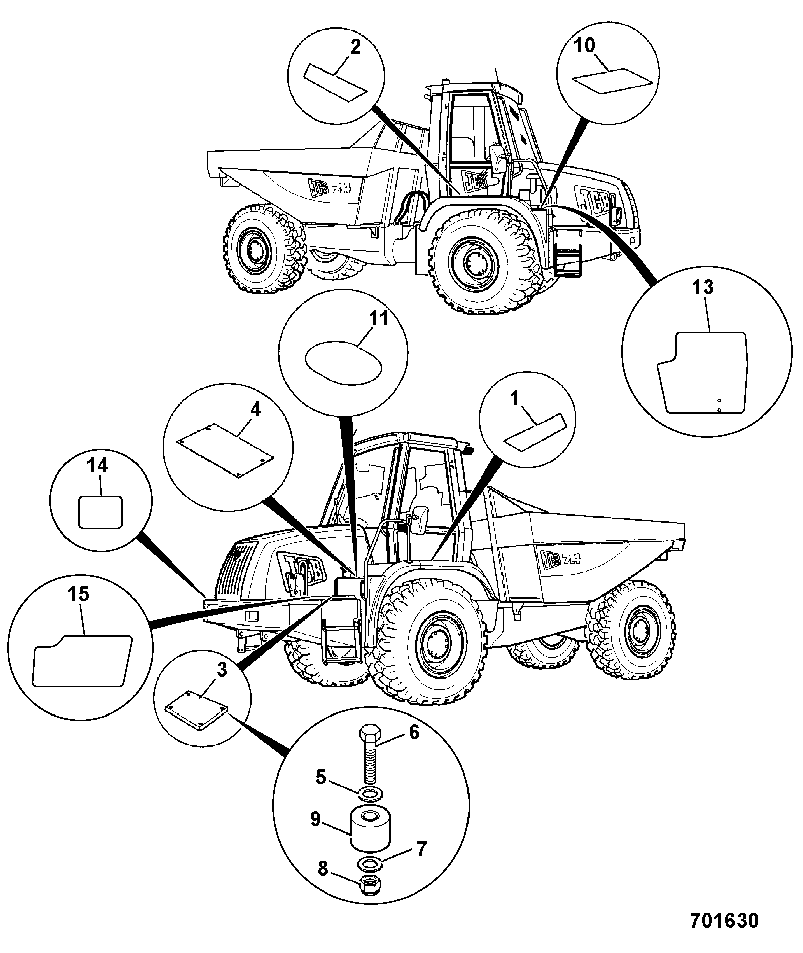 накладка 331/39229 JCB
