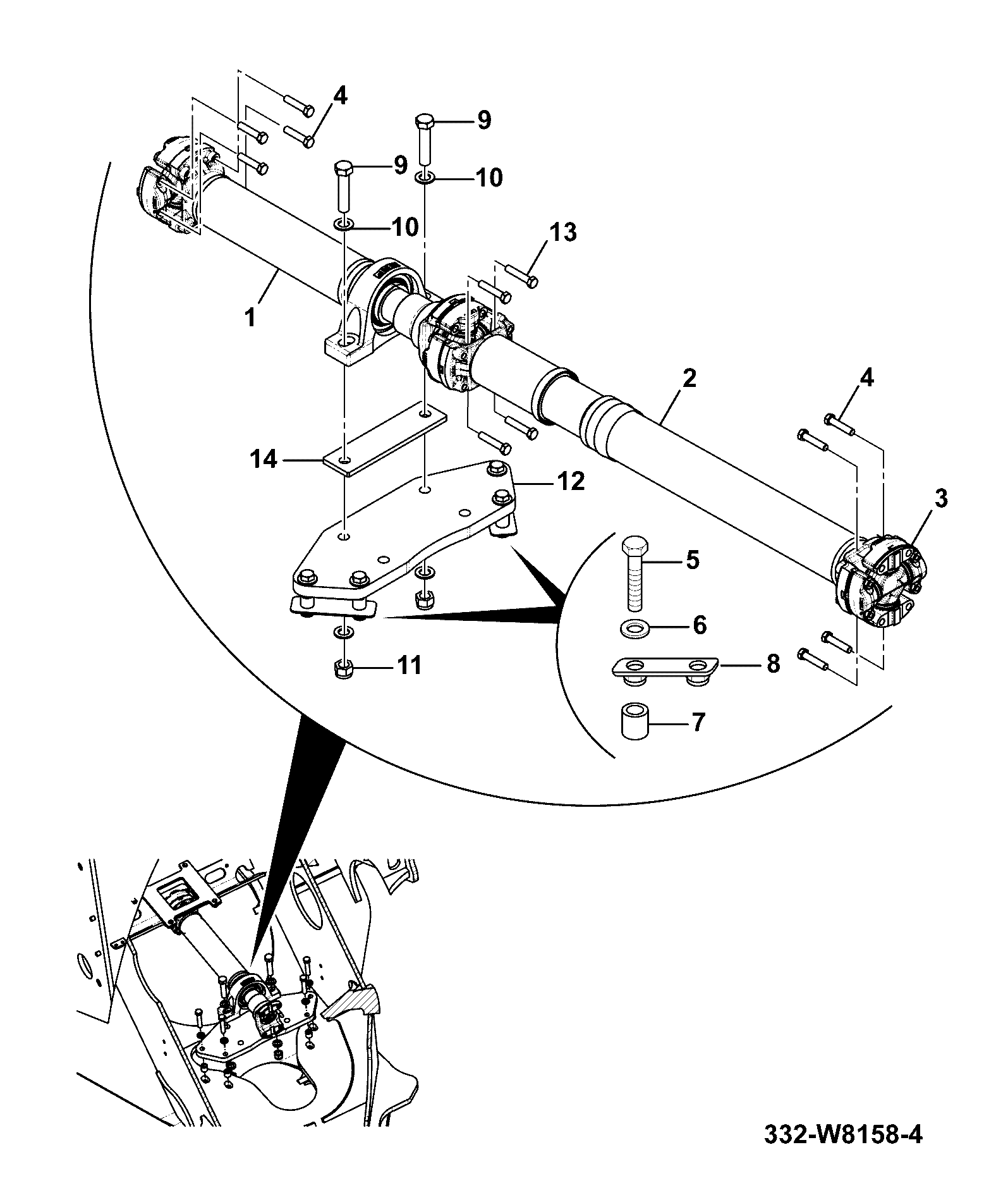 Прокладка регулировочная 333/T0863 JCB