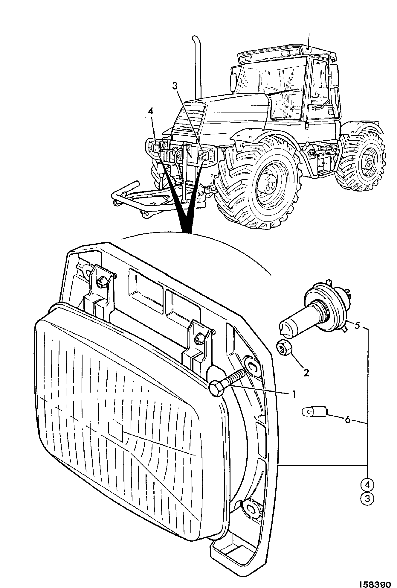 Фонарь 700/24500 JCB