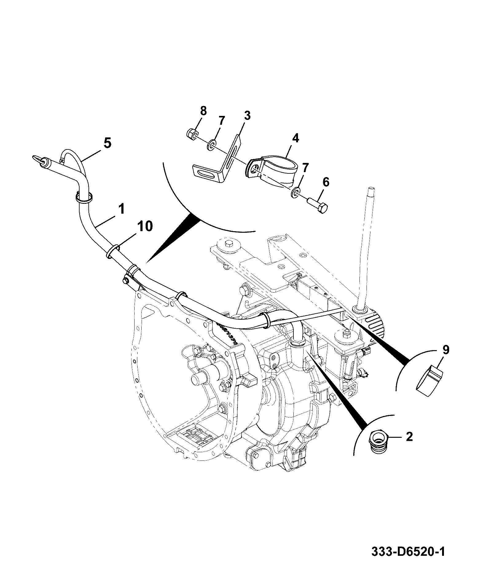 Шланг 333/D7399 JCB