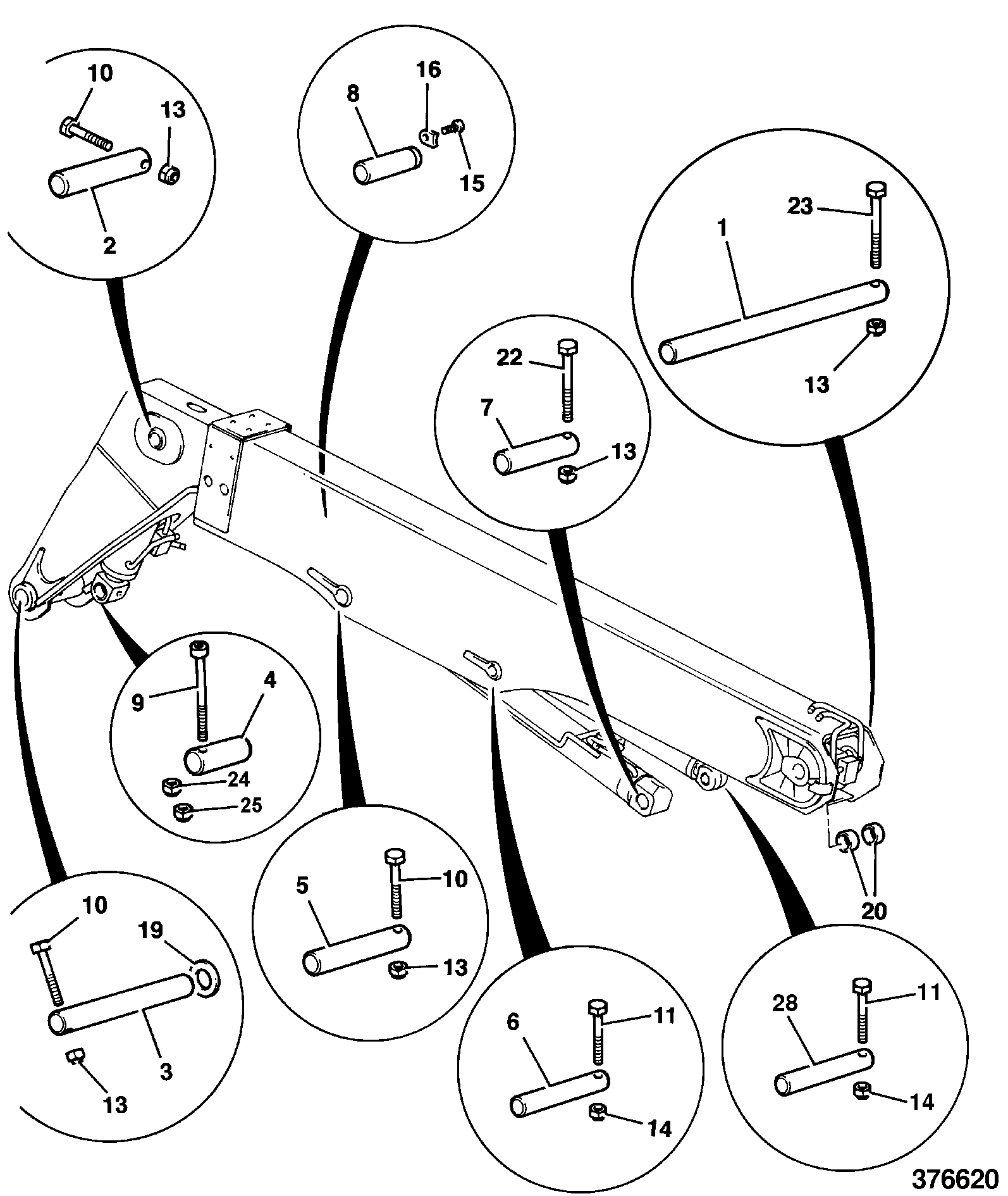 Распорка 162/00799 JCB