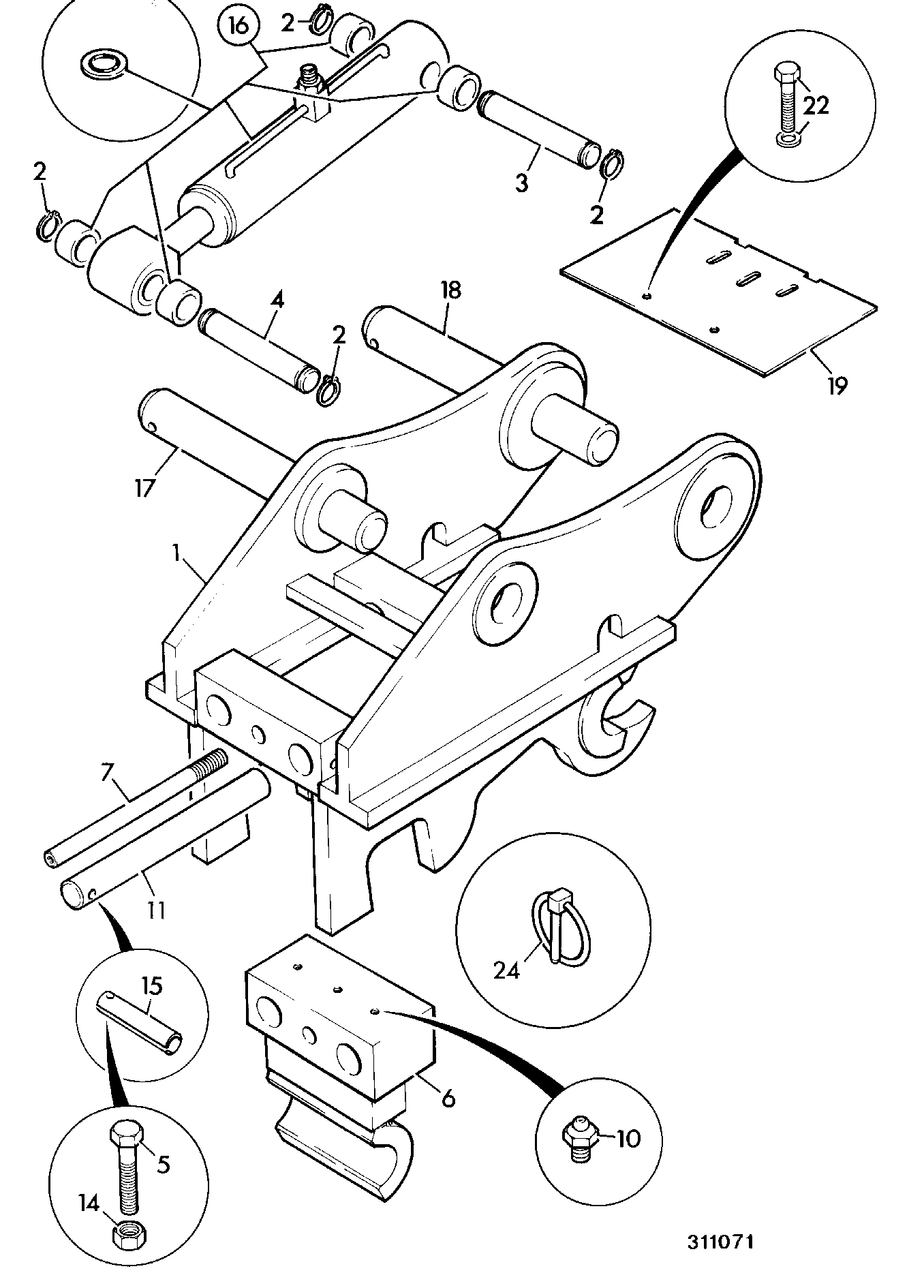 Гидроцилиндр 983/00359 JCB